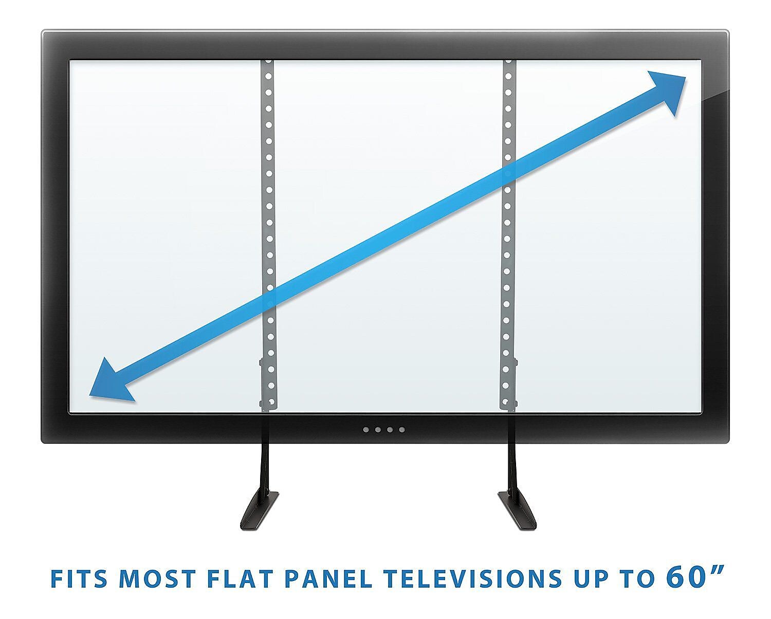 Mount-It! Pedestal TV Stand, Screens up to 60