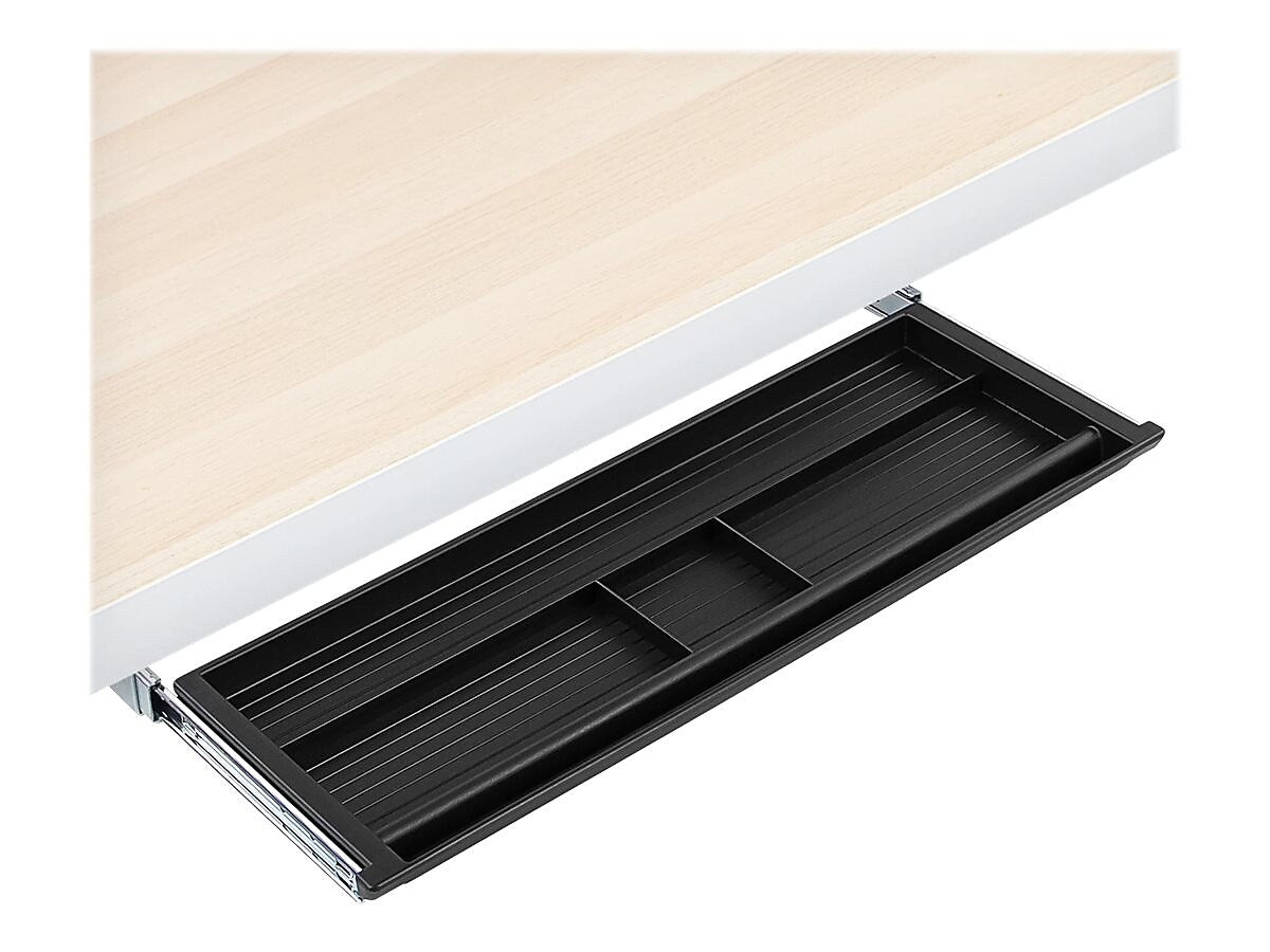 Mount-It! Plastic Drawer Organizer, Black