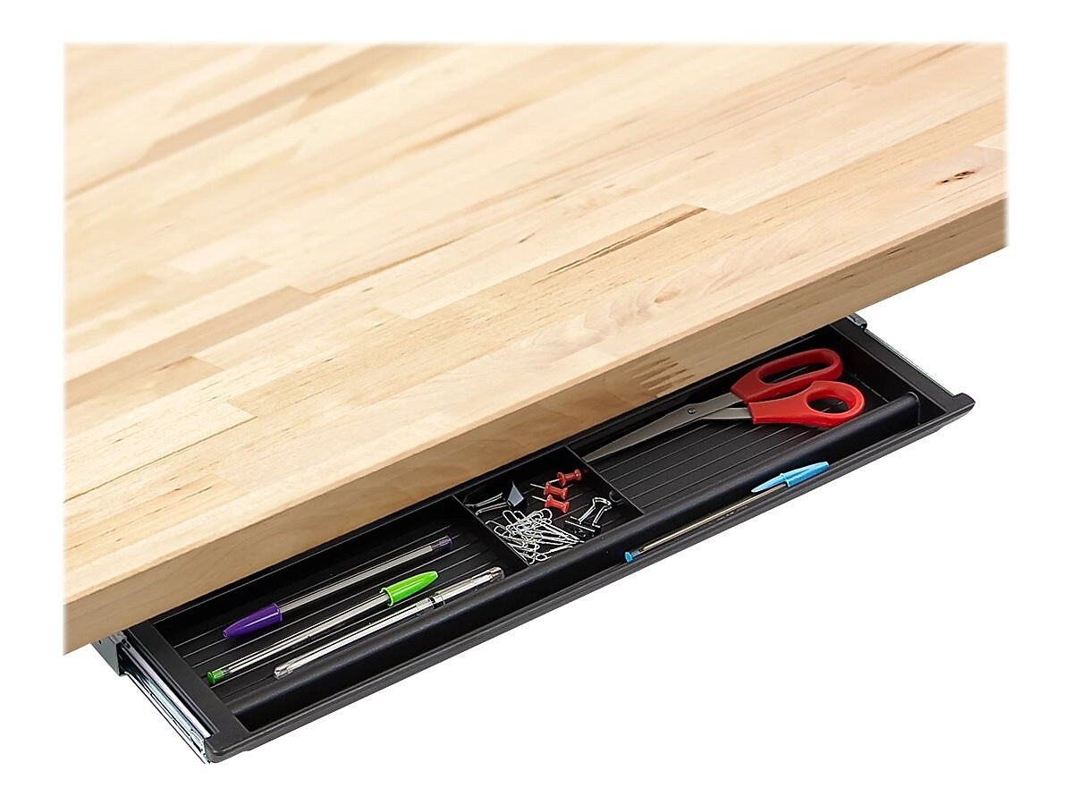 Mount-It! Plastic Drawer Organizer, Black