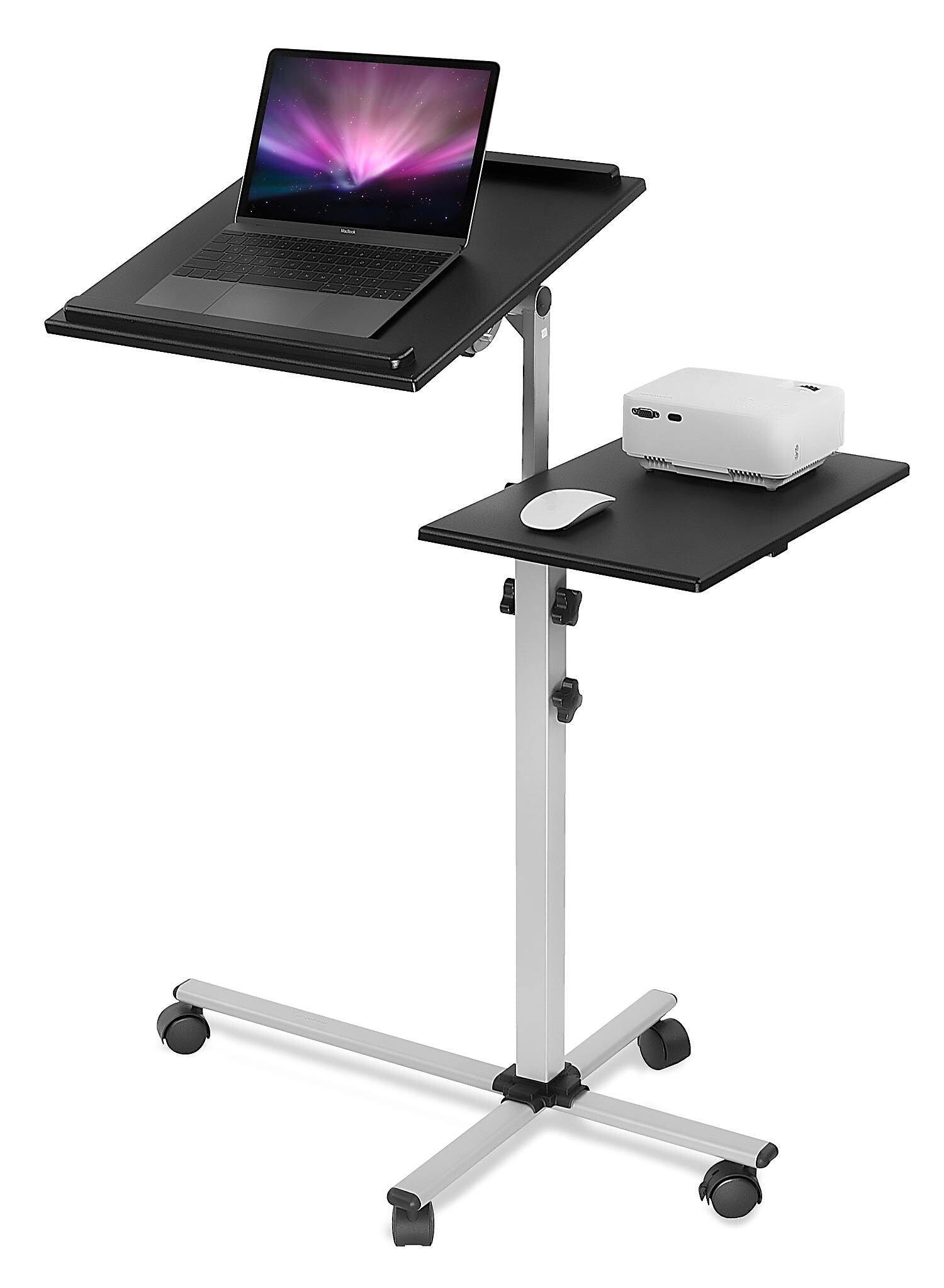 Mount-It! Rolling Adjustable Laptop Tray and Projector Cart