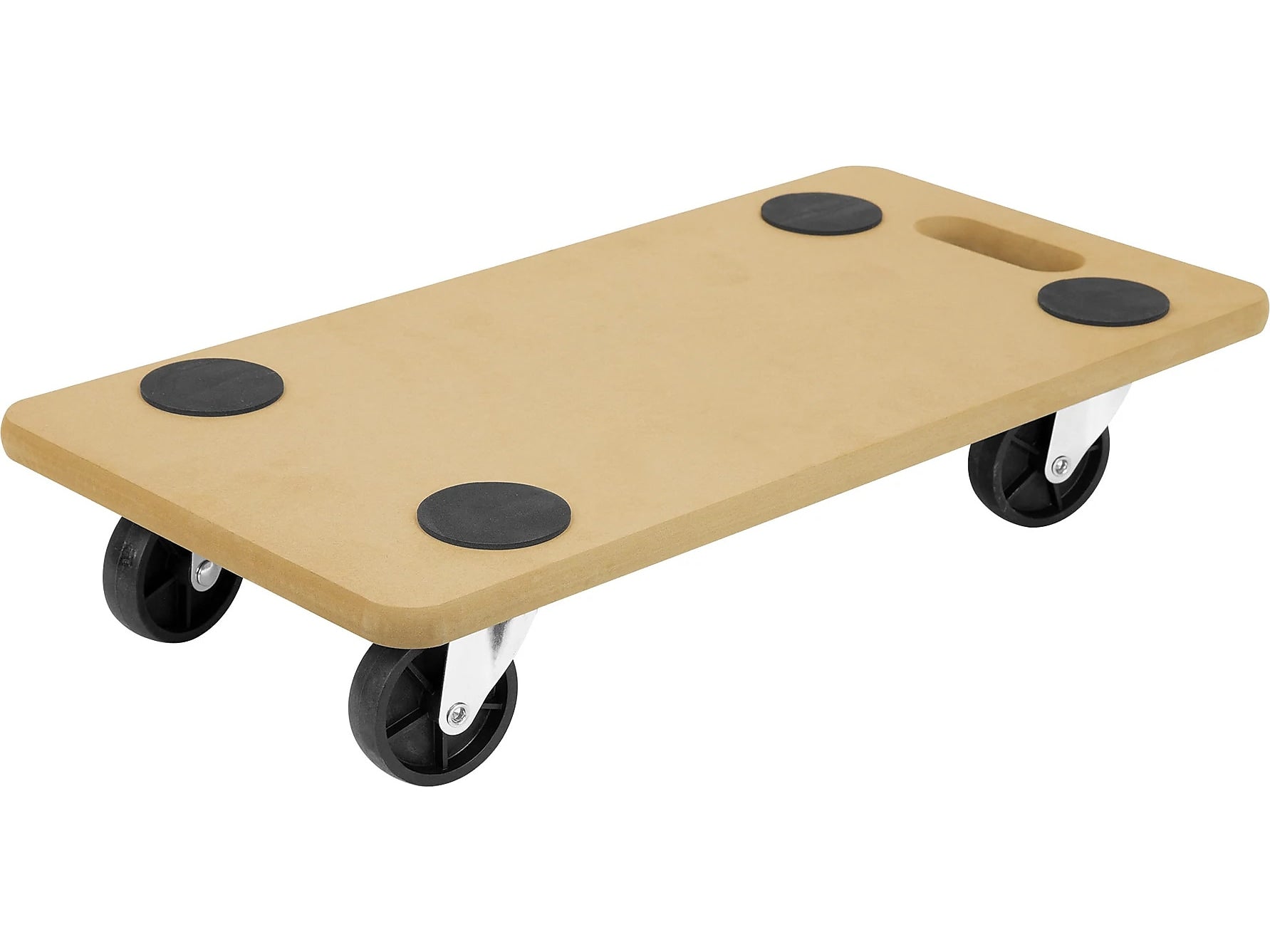 Mount-It! Small Platform Mover Dolly, 220 lb. Capacity, Light Brown