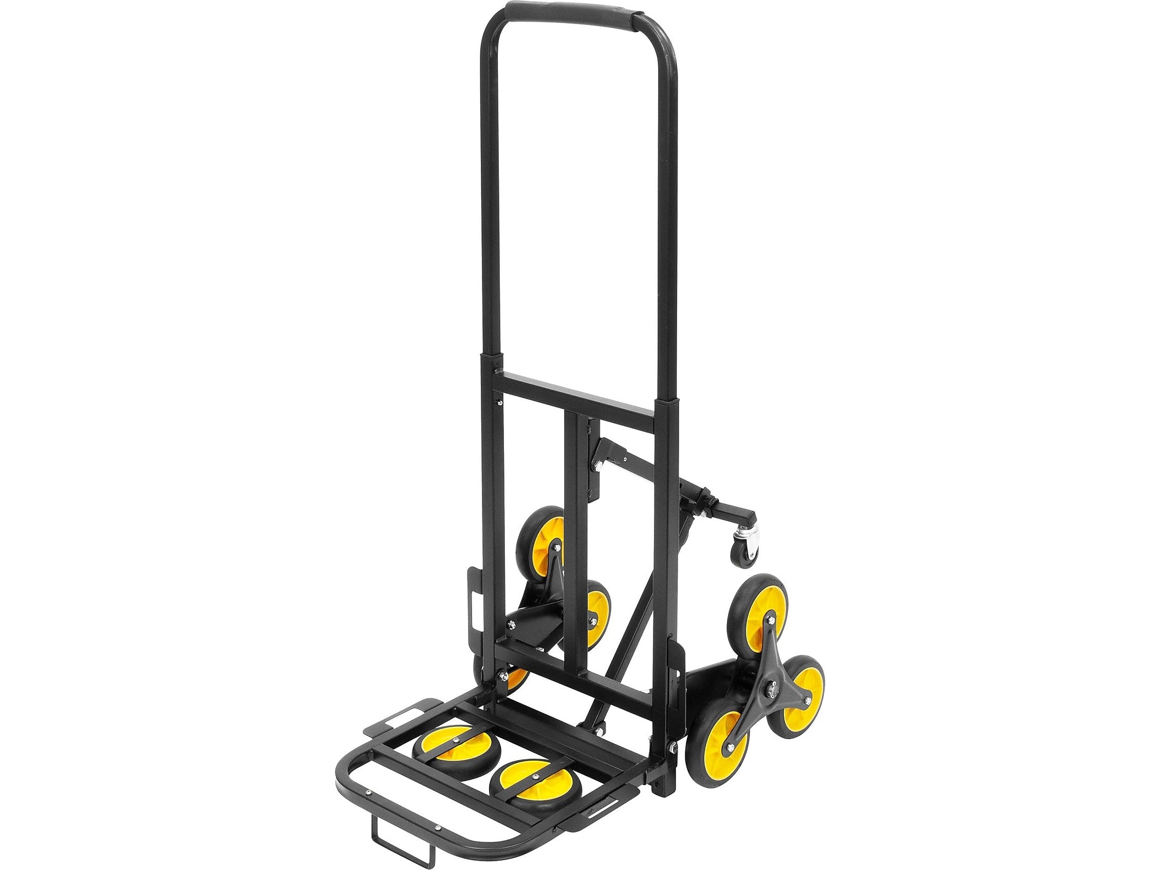 Mount-It! Stair Climber Hand Truck, 330 lb. Capacity, Black/Yellow