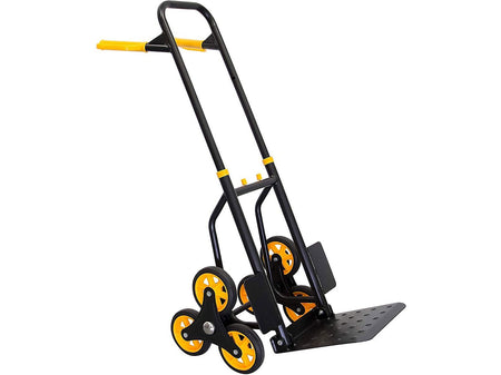 Mount-It! Stair Climber Hand Truck and Dolly, 264 lb. Capacity, Black/Yellow