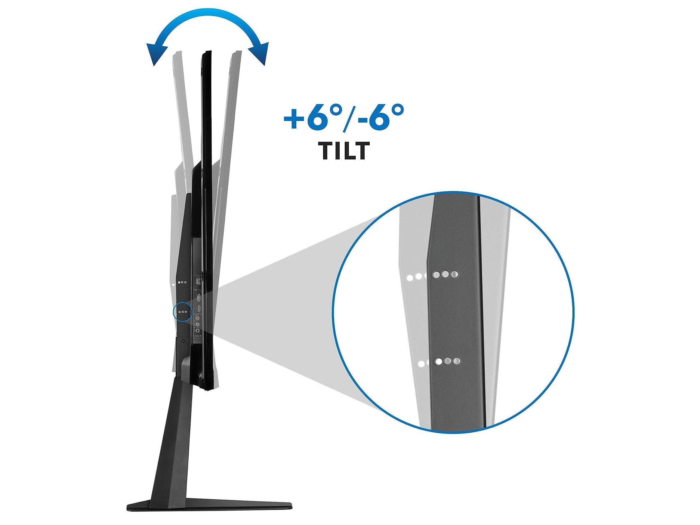 Mount-It! Steel Pedestal TV Stand, Screens up to 70