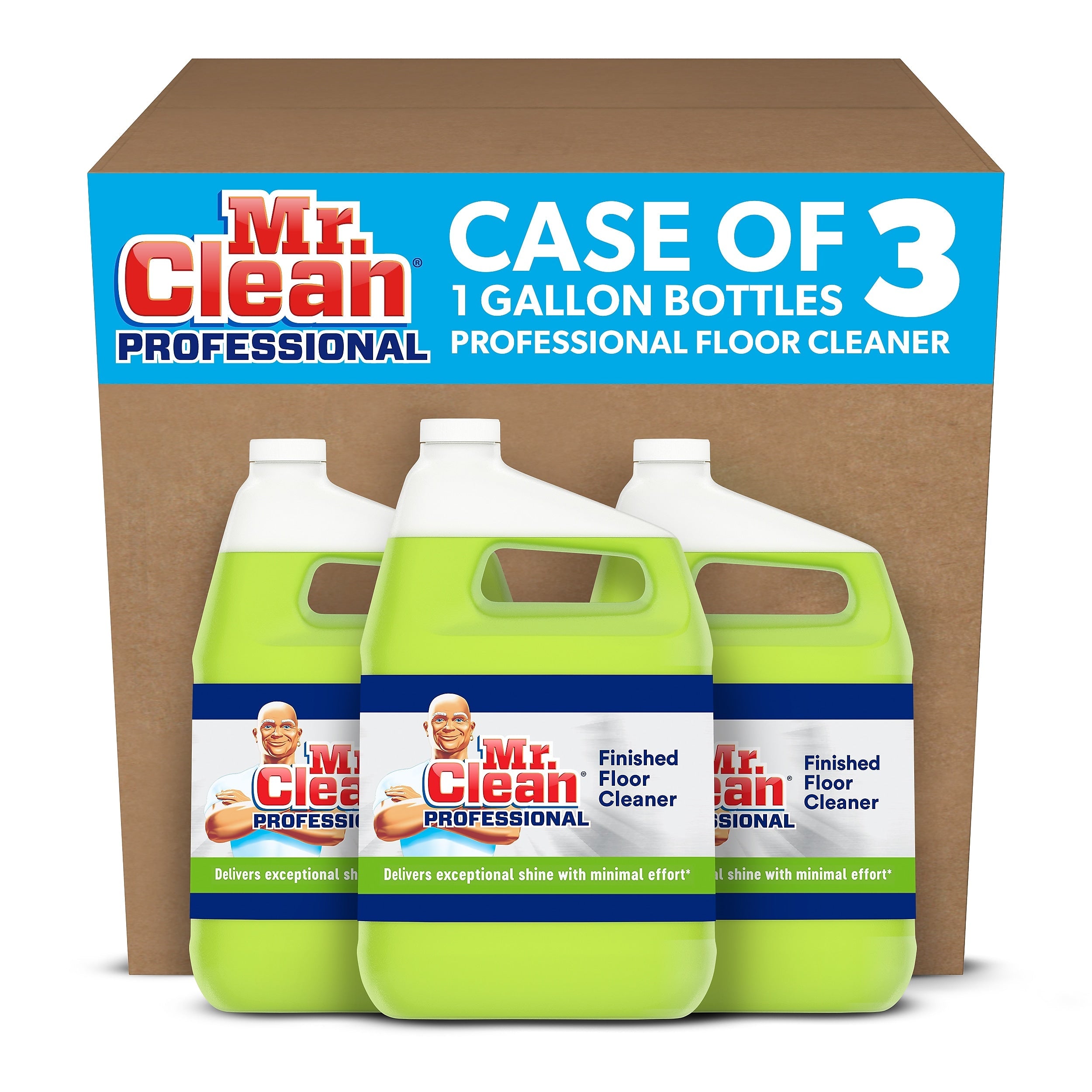 Mr. Clean Finished Floor Cleaner, 1 Gal., 3/Carton
