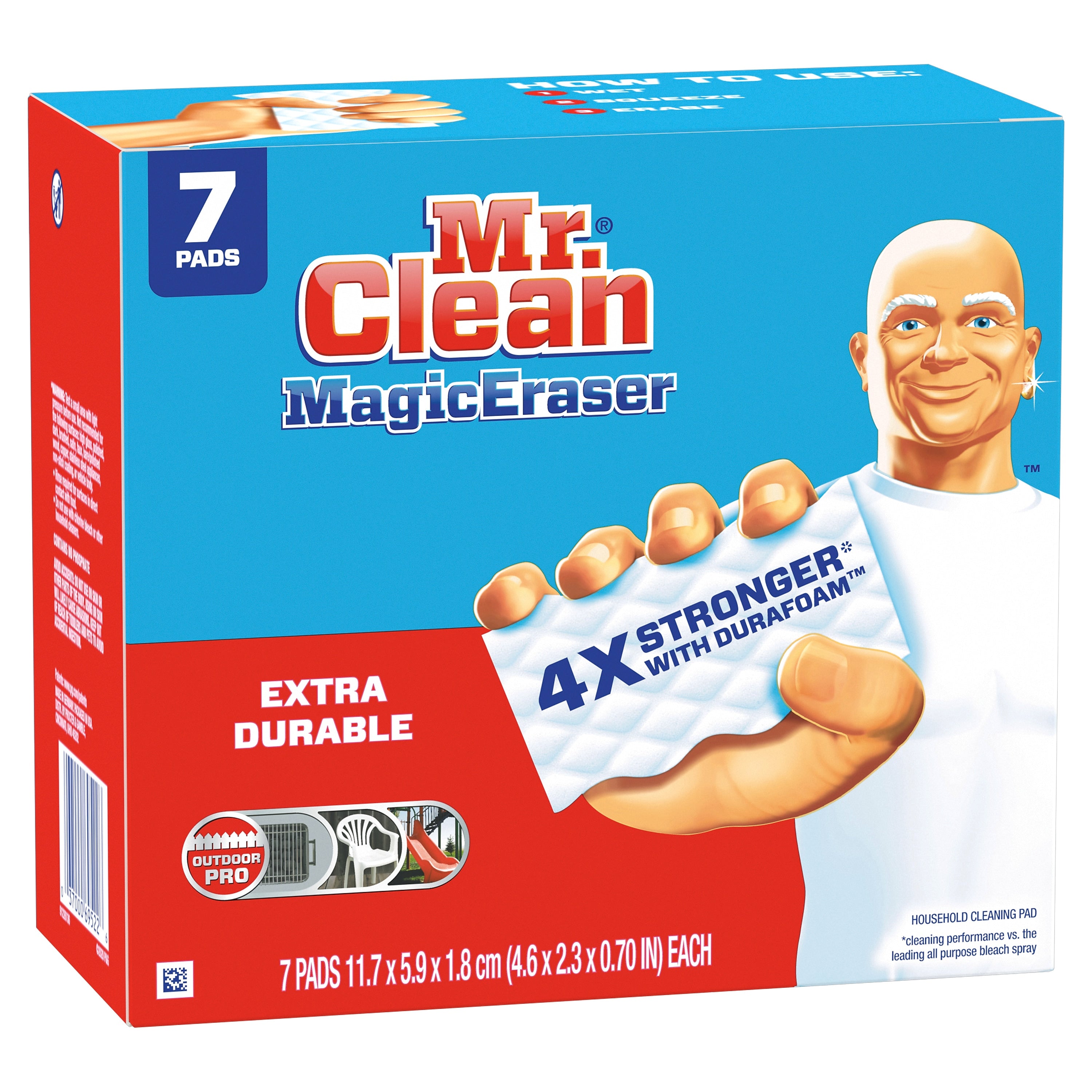 Mr. Clean Magic Eraser Extra Durable White Scouring Pad, 7/Pack