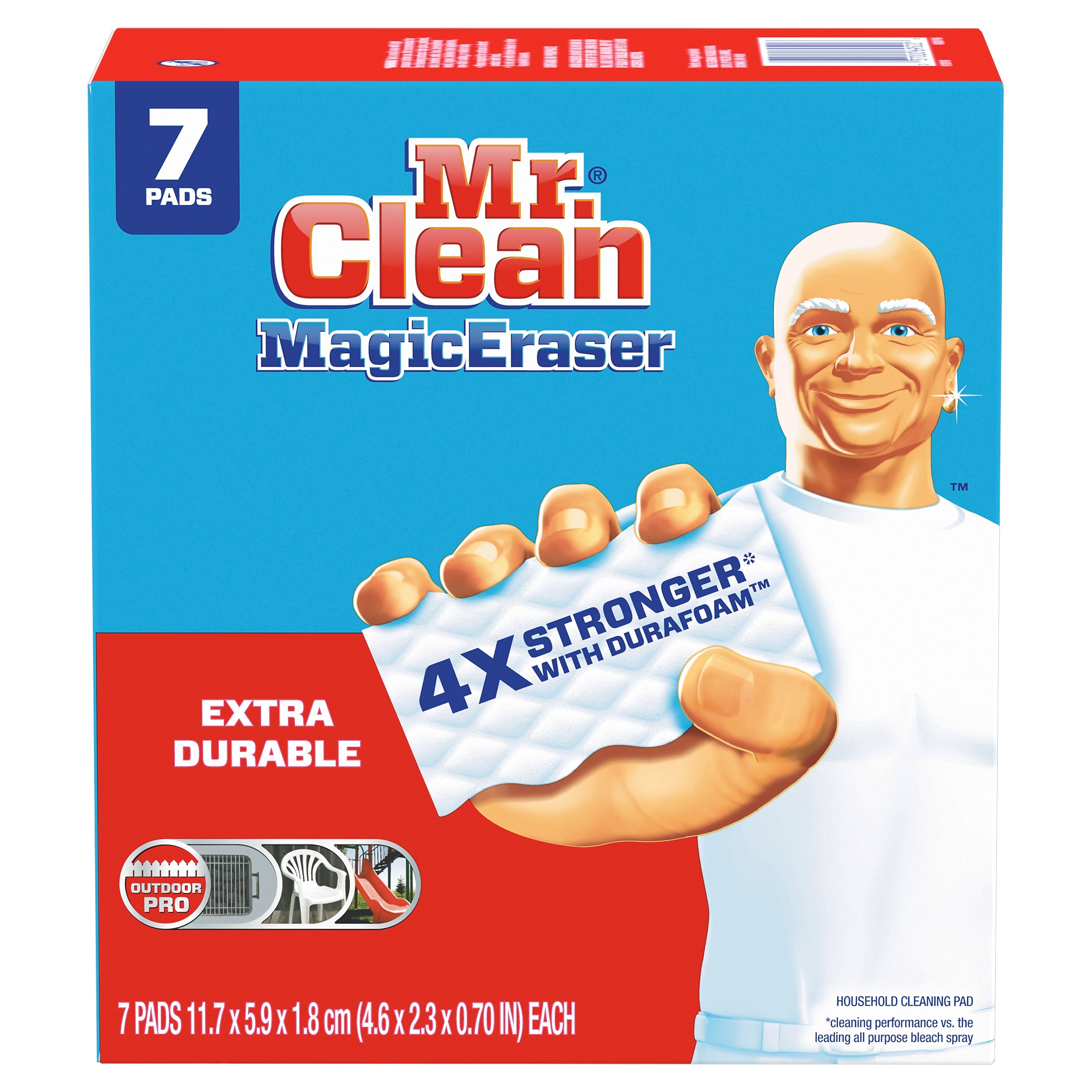 Mr. Clean Magic Eraser Extra Durable White Scouring Pad, 7/Pack