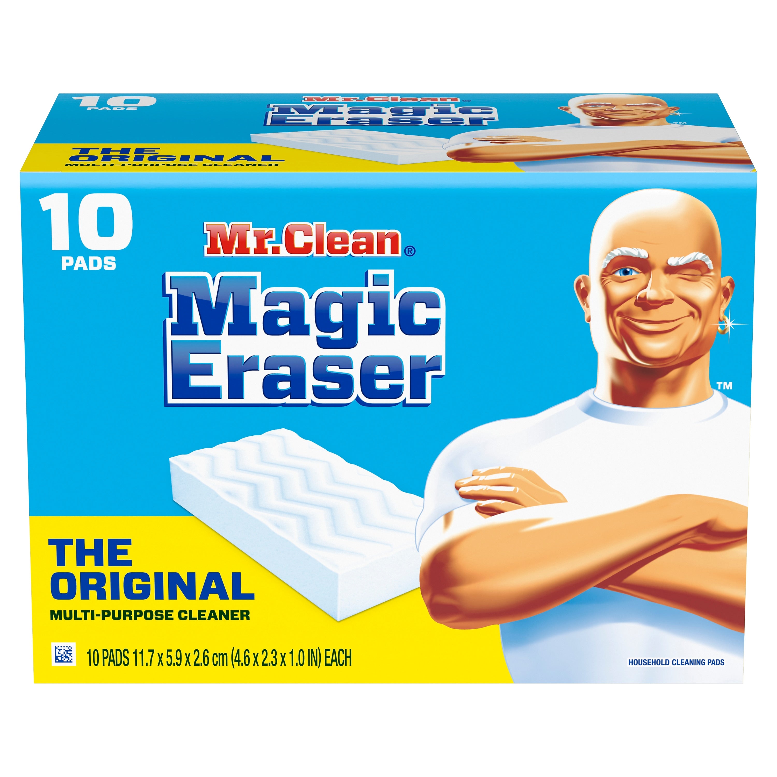 Mr. Clean Magic Eraser Original Scrubber, White, 10 Pads/Pack