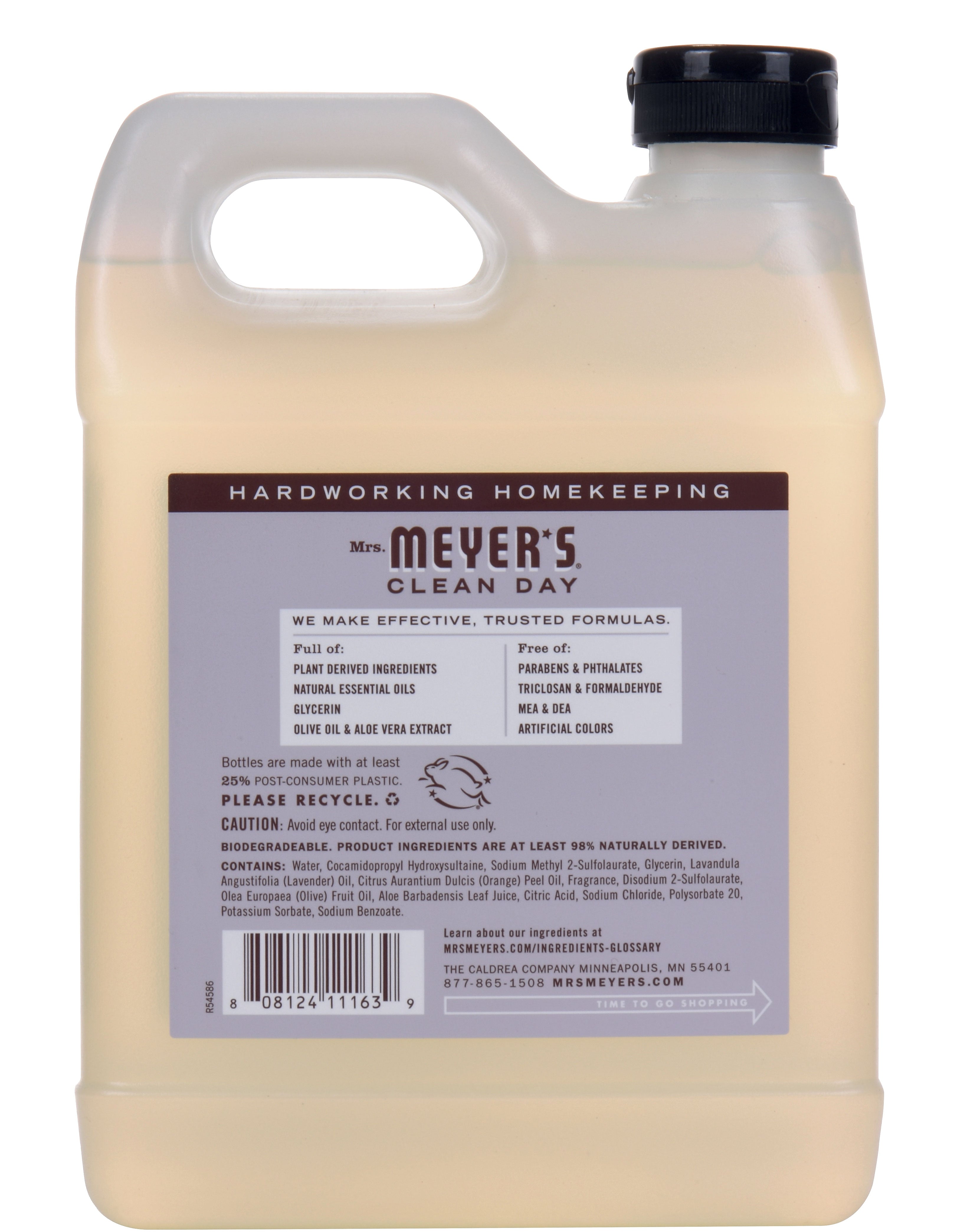 Mrs. Meyer's Clean Day Hand Soap Refill, Lavender, 33 fl oz
