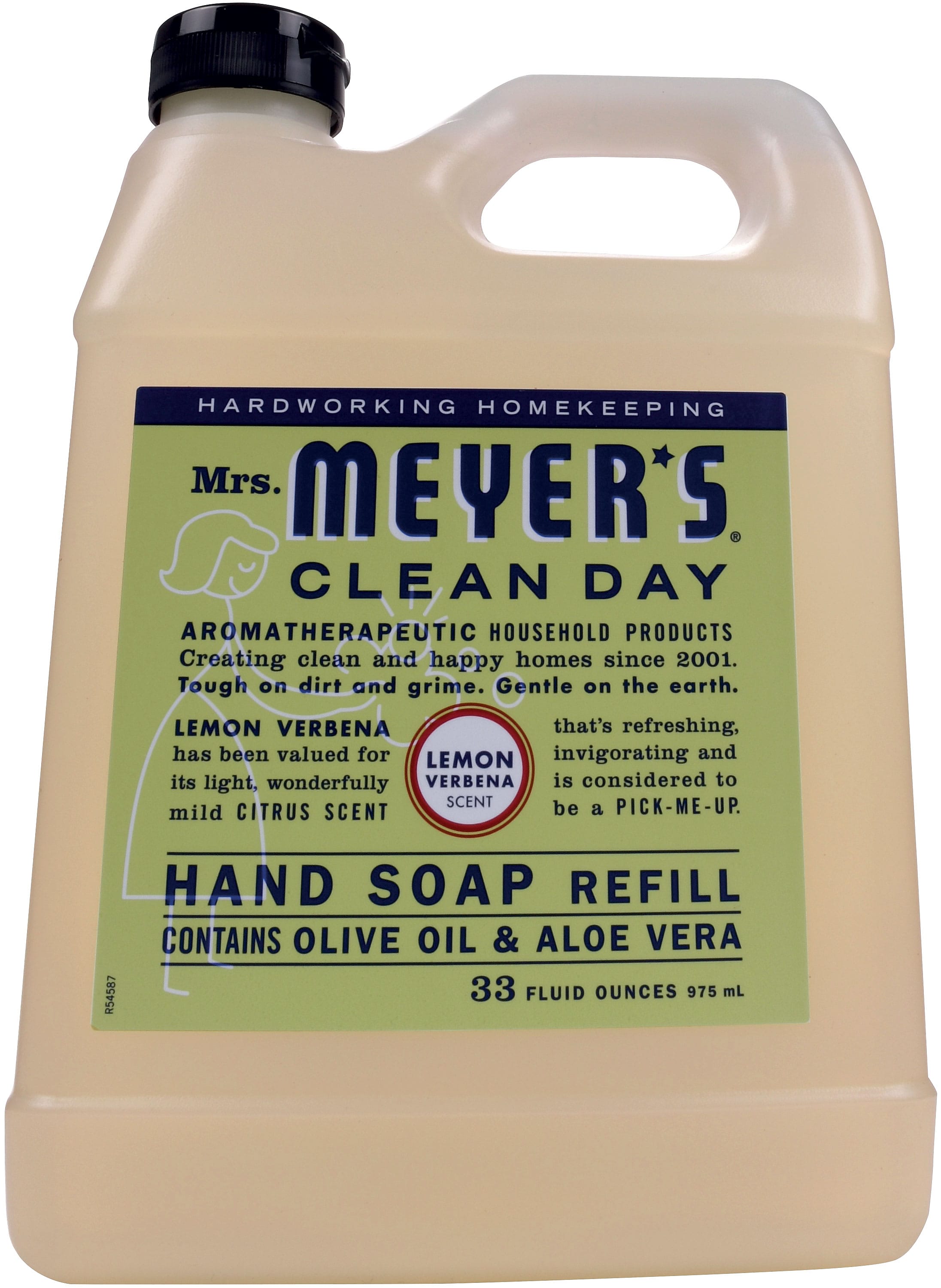 Mrs. Meyer's Clean Day Hand Soap Refill, Lemon Verbena, 33 fl oz
