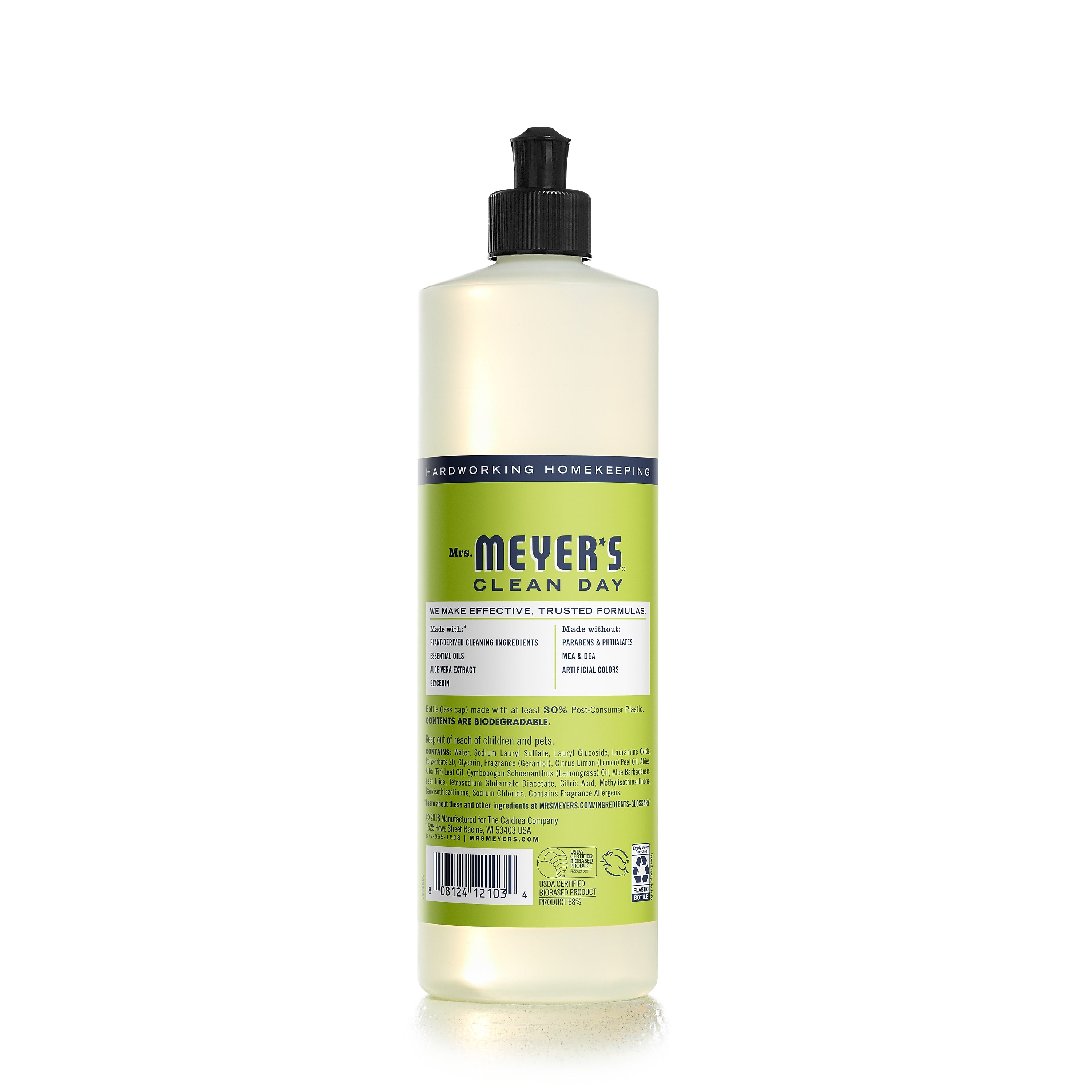 Mrs. Meyer's Liquid Dish Soap, Lemon Verbena, 16 oz.