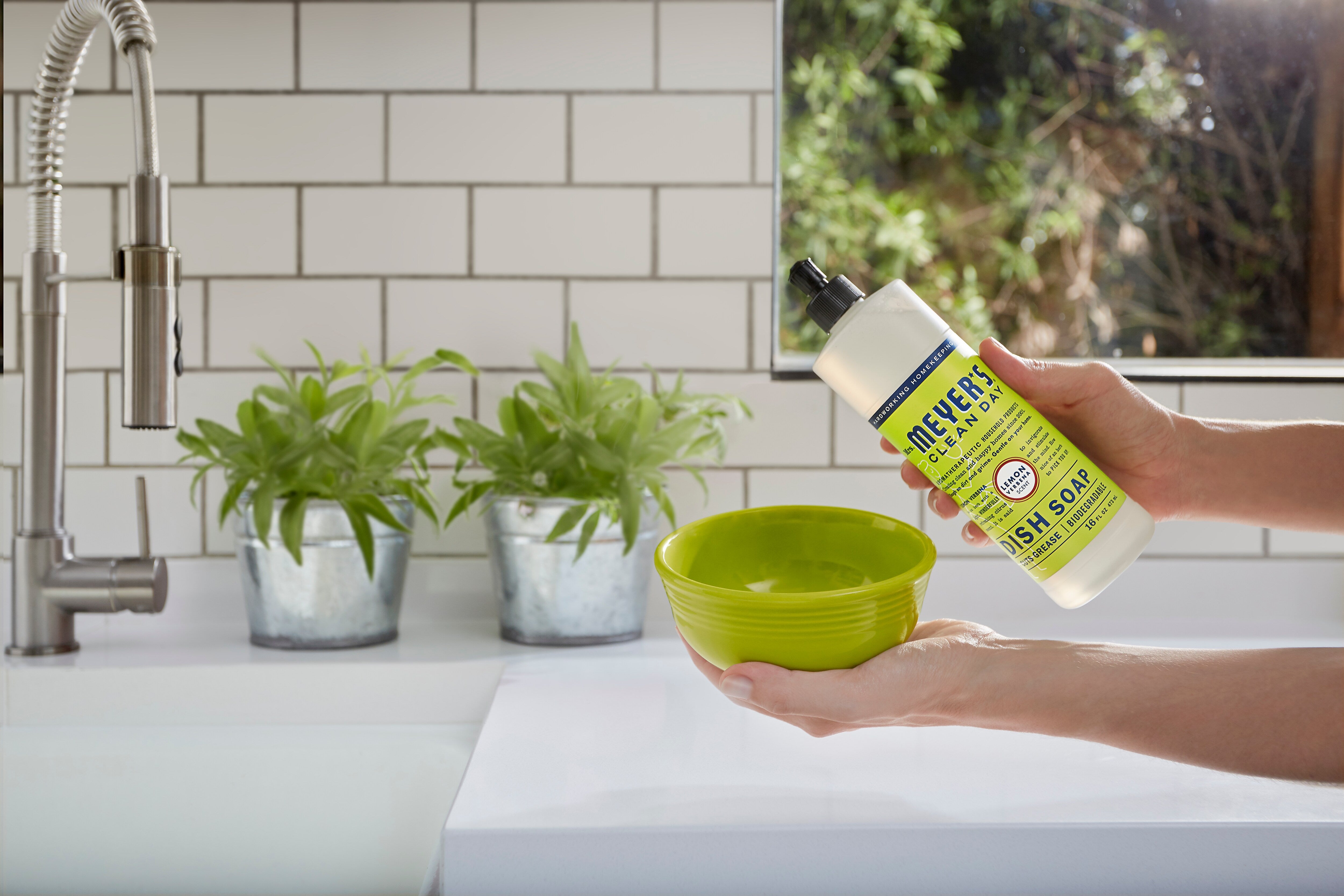 Mrs. Meyer's Liquid Dish Soap, Lemon Verbena, 16 oz.