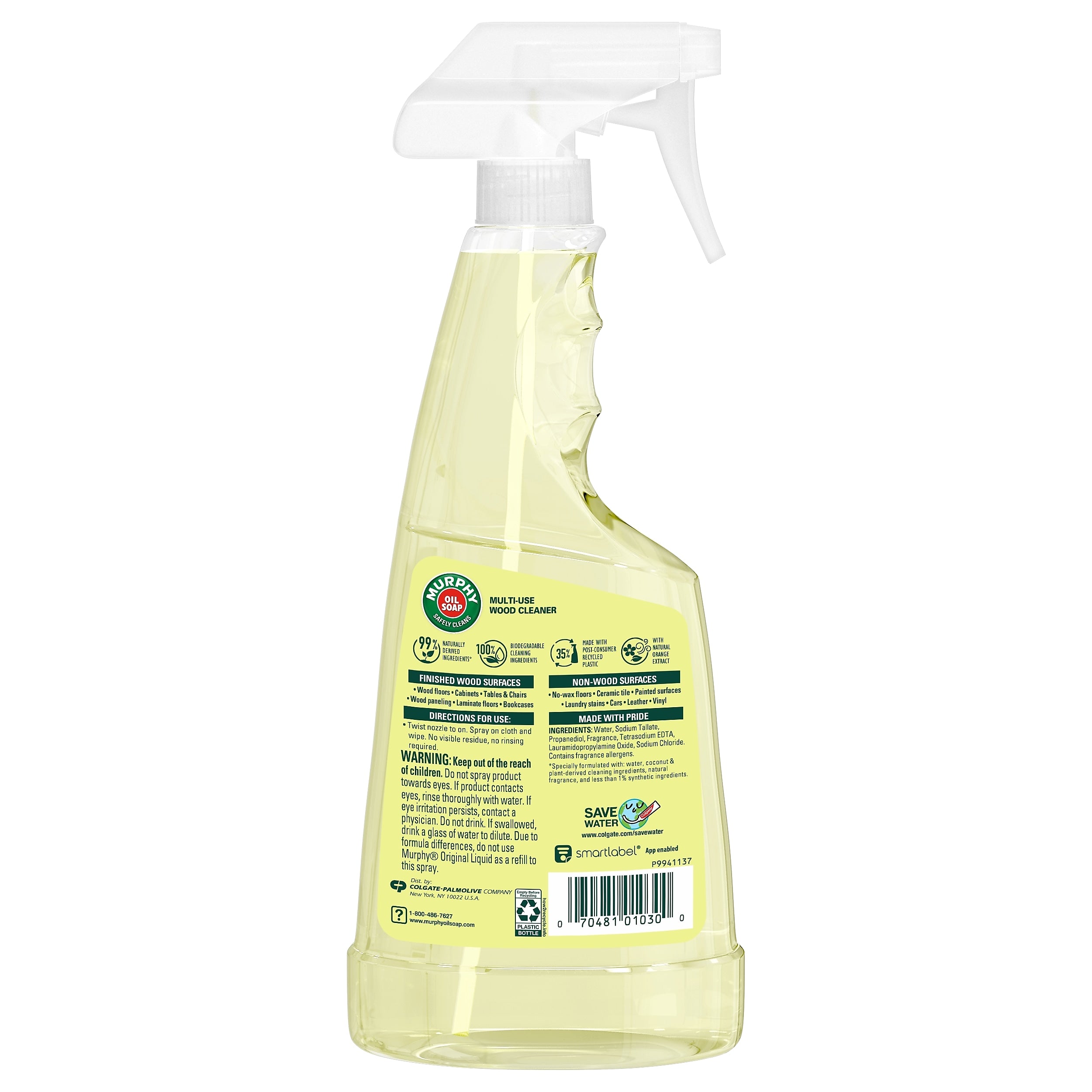 Murphy Oil Soap Spray Wood Cleaner, Orange, 22 Fluid Oz.