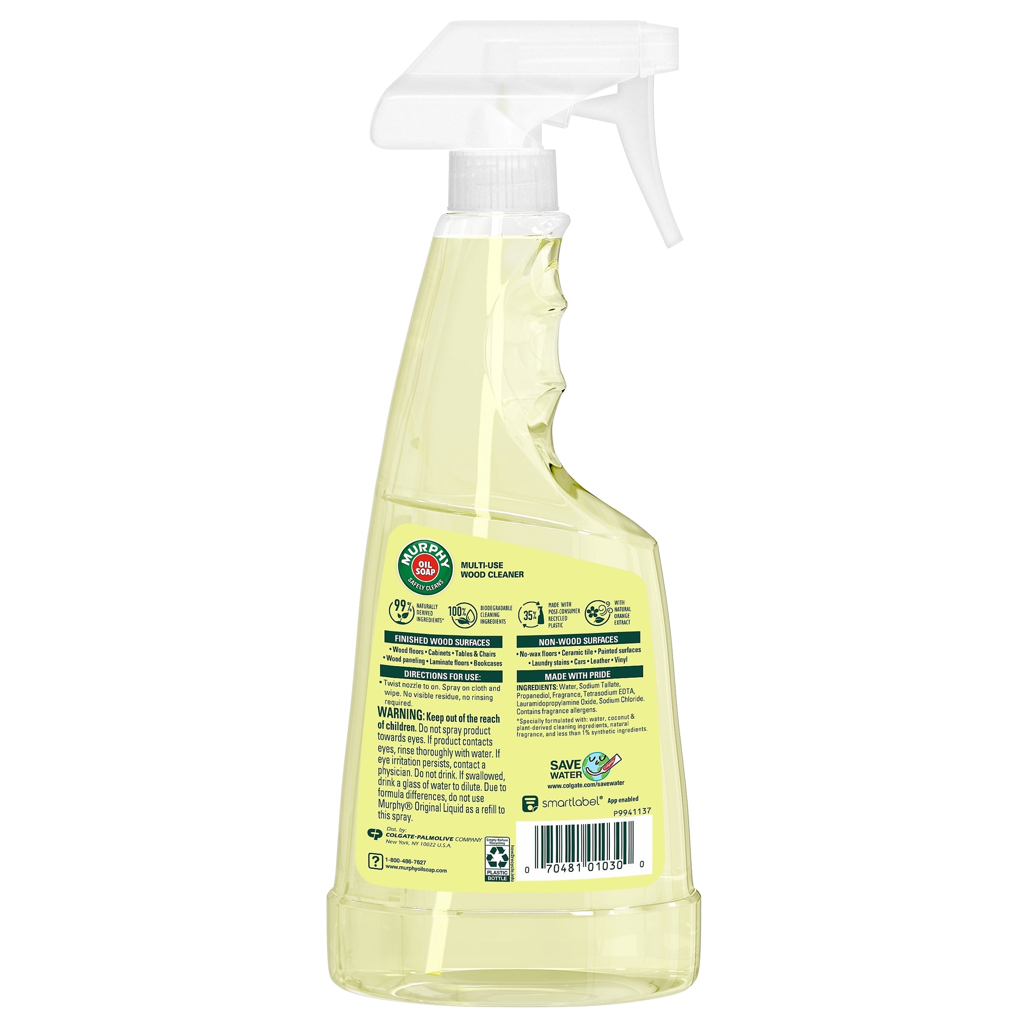 Murphy Oil Soap Spray Wood Cleaner, Orange, 22 Fluid Oz.