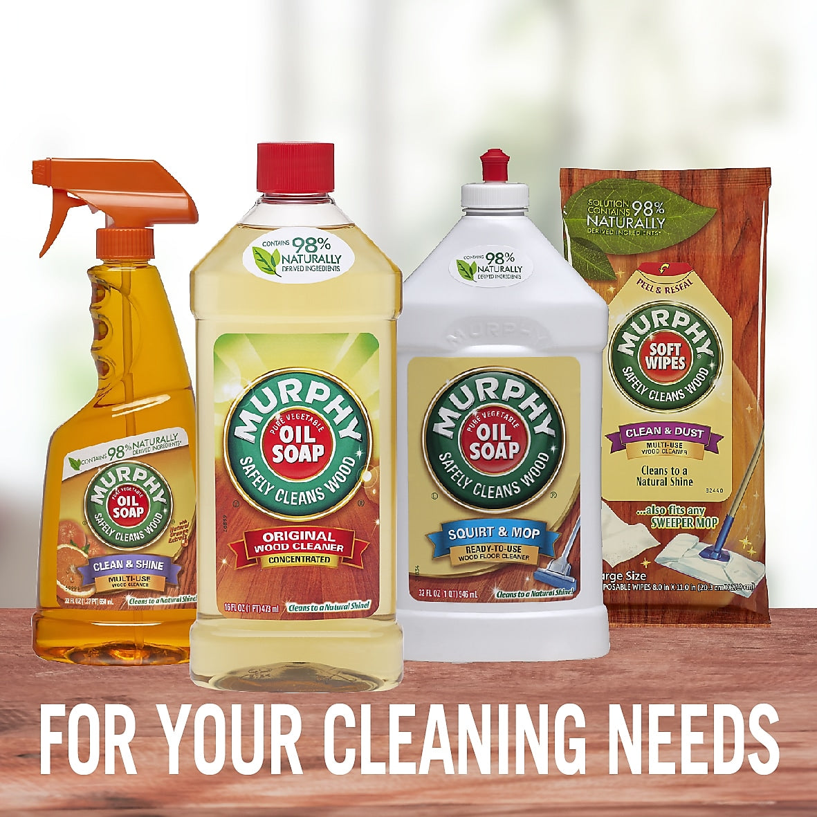Murphy Oil Soap Spray Wood Cleaner, Orange, 22 Fluid Oz.