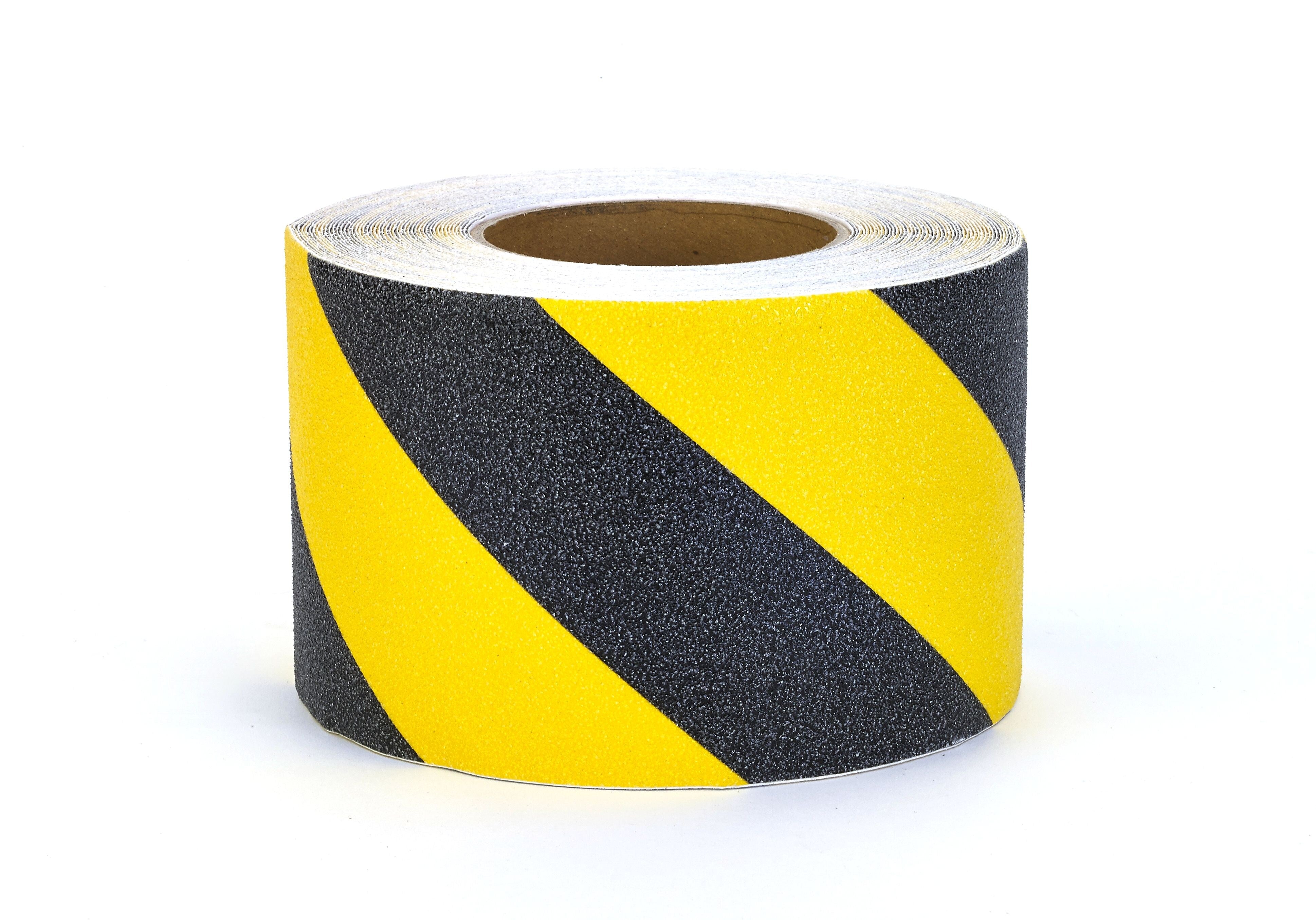 Mutual Industries Non-Skid Hazard Stripe Abrasive Tape, 4