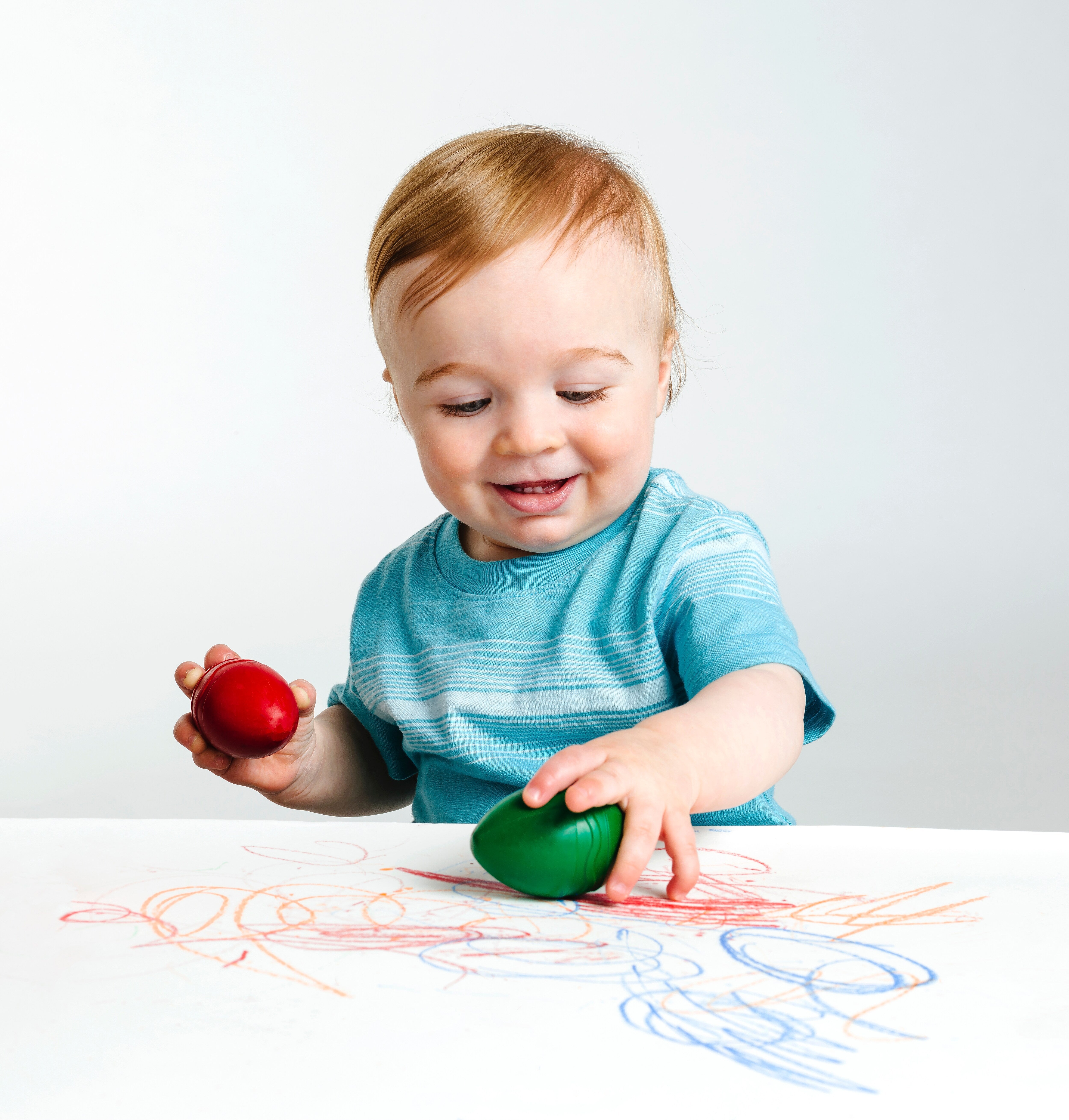 My First Crayola Washable Palm Grasp Crayons, 6/Pack