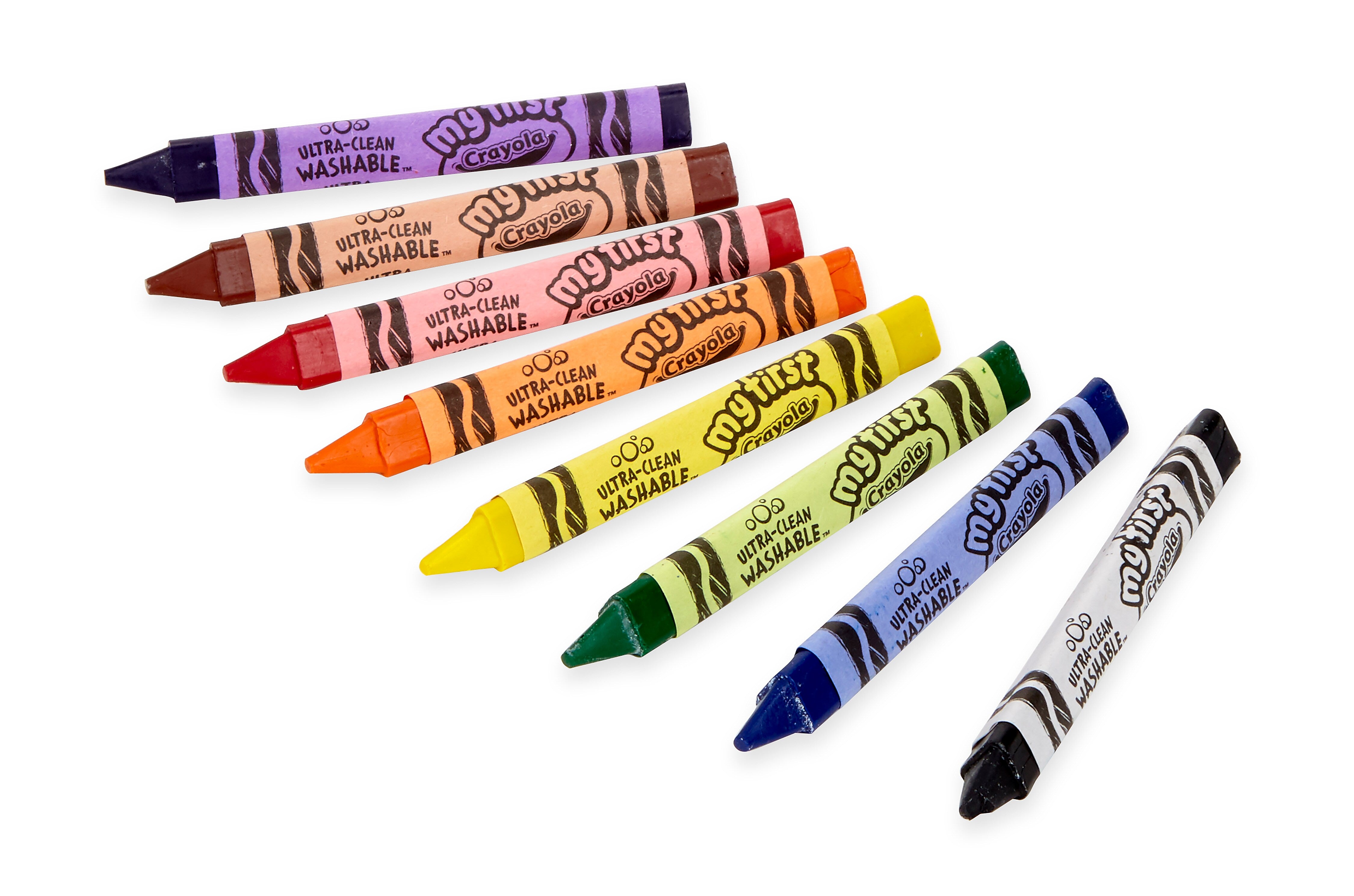 My First Crayola Washable Tripod Grip Crayons, 8/Pack