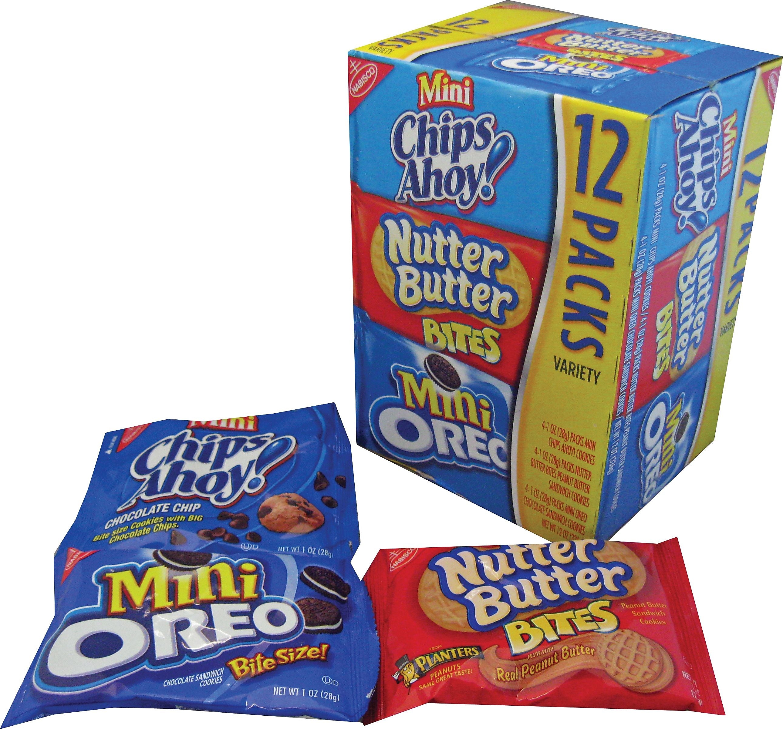 Nabisco Mini Cookies Variety Pack, 1 oz., 48 Packs/Box