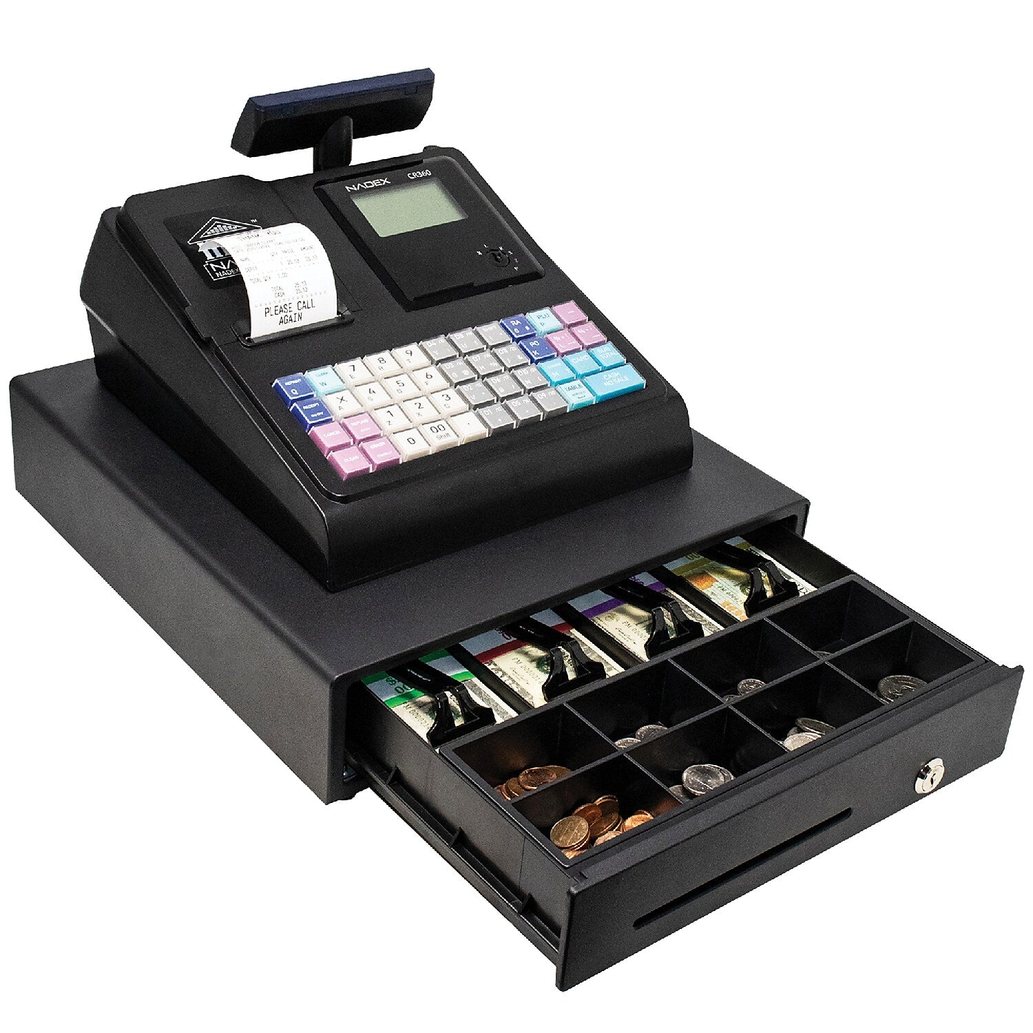 Nadex Coins CR360 NWHNXTE1376 Cash Register, Black