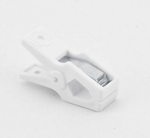 NAHANCO 2" Hercules Clip, White, 100/Pack