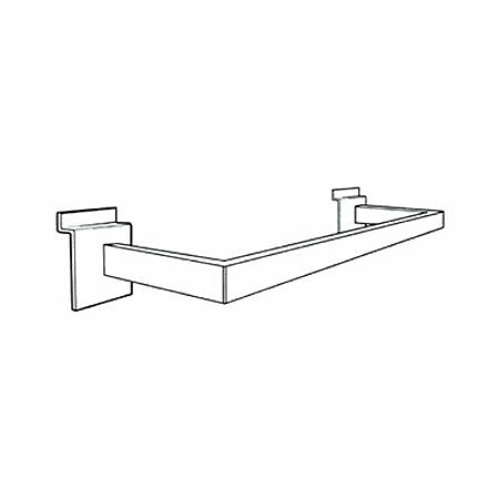 NAHANCO 22" x 11" Rectangular Tubing "U" Hangrail, White