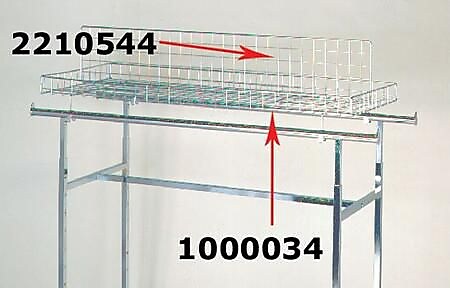 NAHANCO 23" x 54" x 3" Grid Topper For K40 and K41 Rack, Chrome