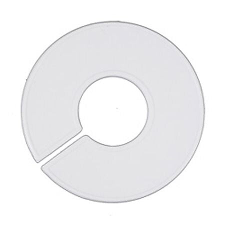 NAHANCO 3 1/2" x 1 3/8" Blank Round Size Divider, White