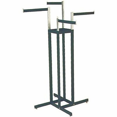 NAHANCO 4 Way Rectangular Tubing Garment Rack With 4 - 16