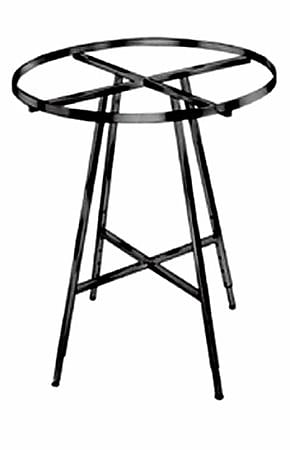 NAHANCO 42" Rectangular Tubing Round Folding Rack, Black