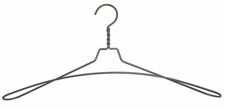 NAHANCO Gunmetal Top Hanger, 100/Pack