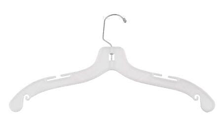 NAHANCO Heavy Weight Dress Hanger, White, 100/Pack