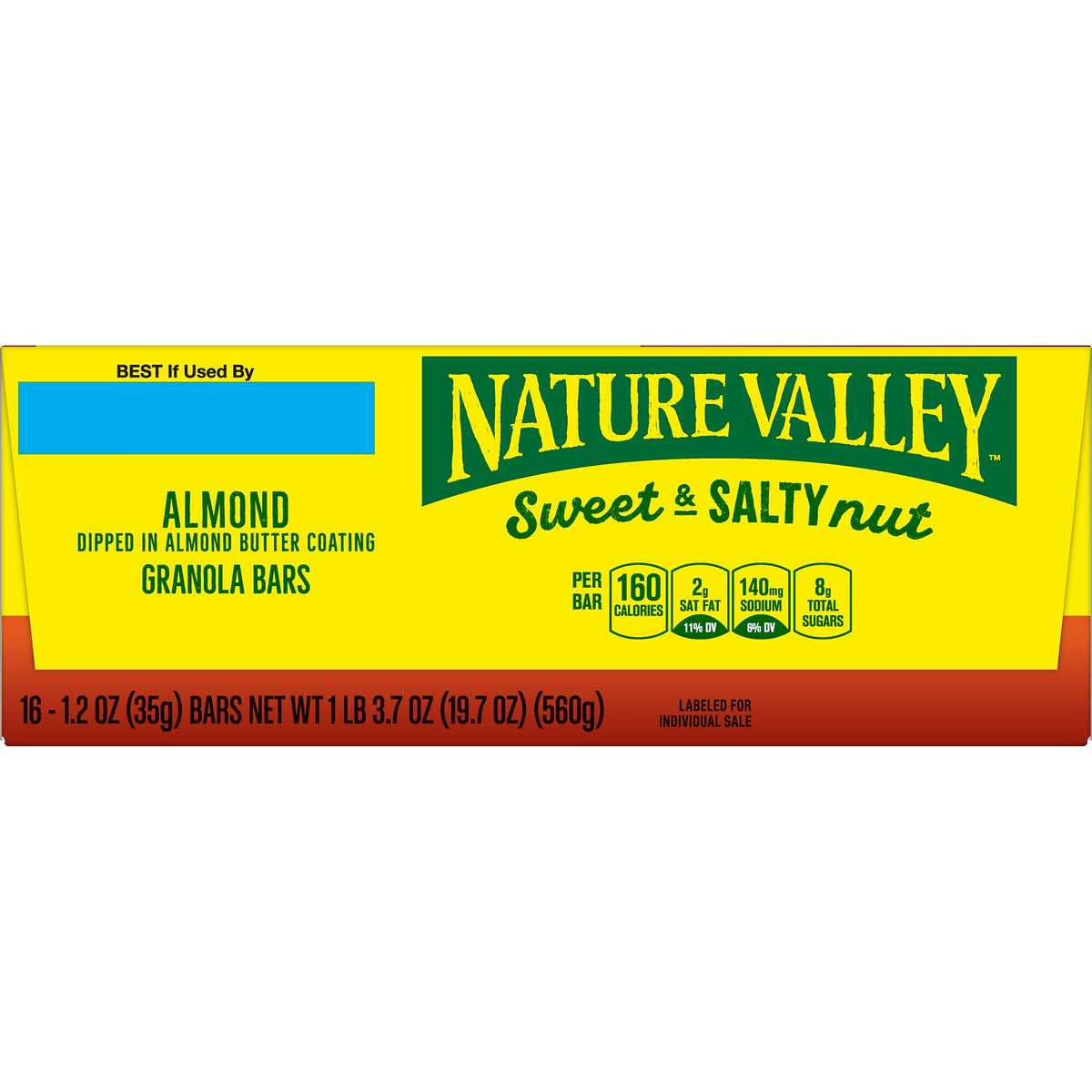 Nature Valley Almond Granola Bar, 16 Bars/Box