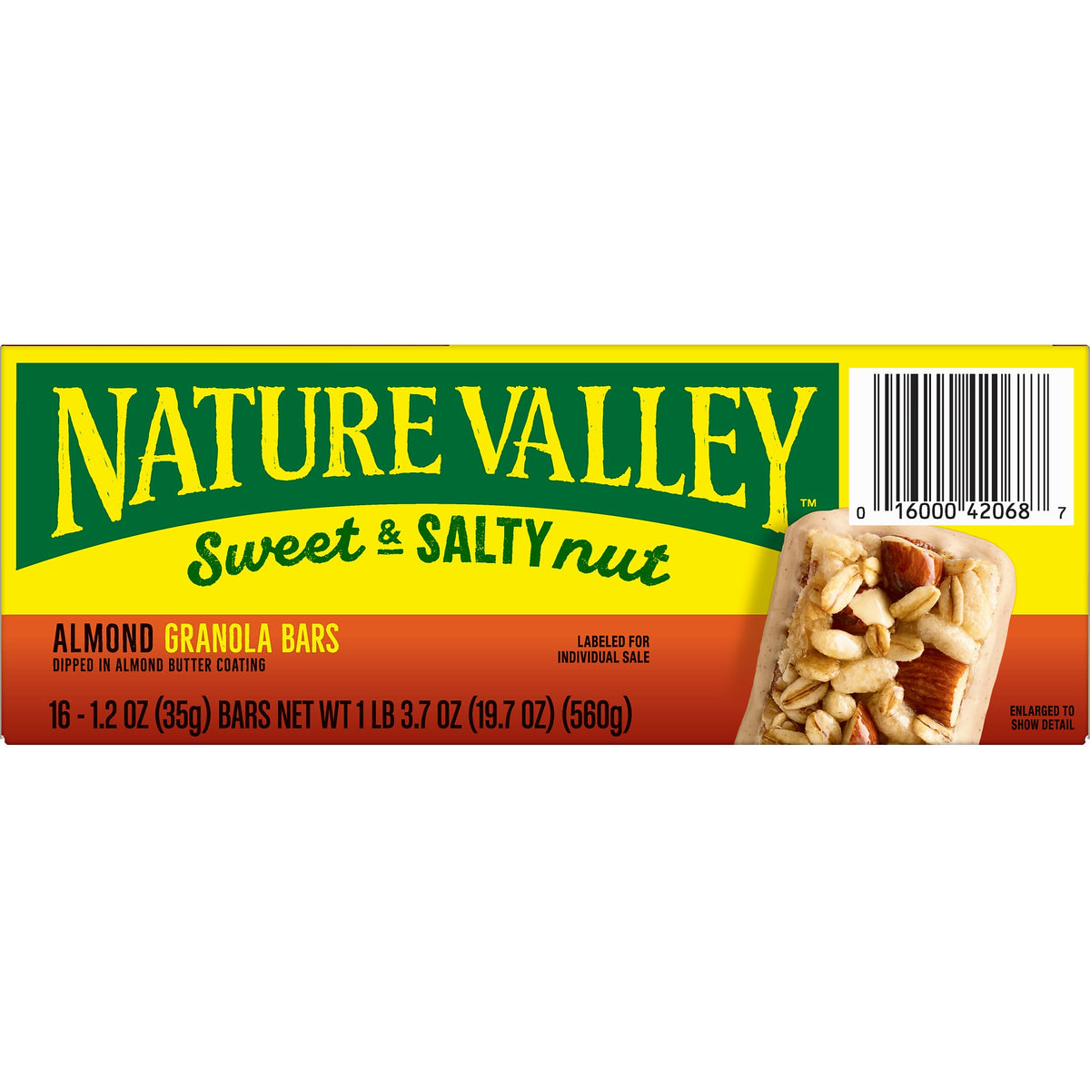 Nature Valley Almond Granola Bar, 16 Bars/Box