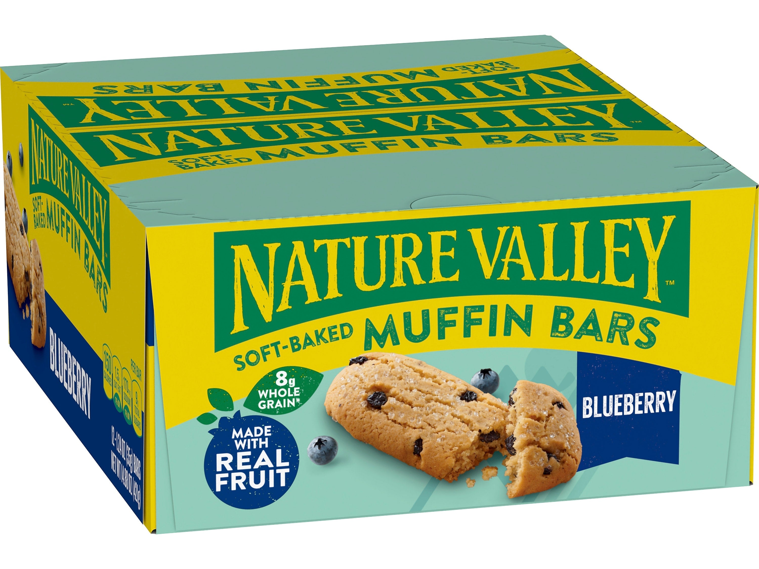 Nature Valley Blueberry Soft-Baked Muffin Bar, 1.24 oz., Dozen