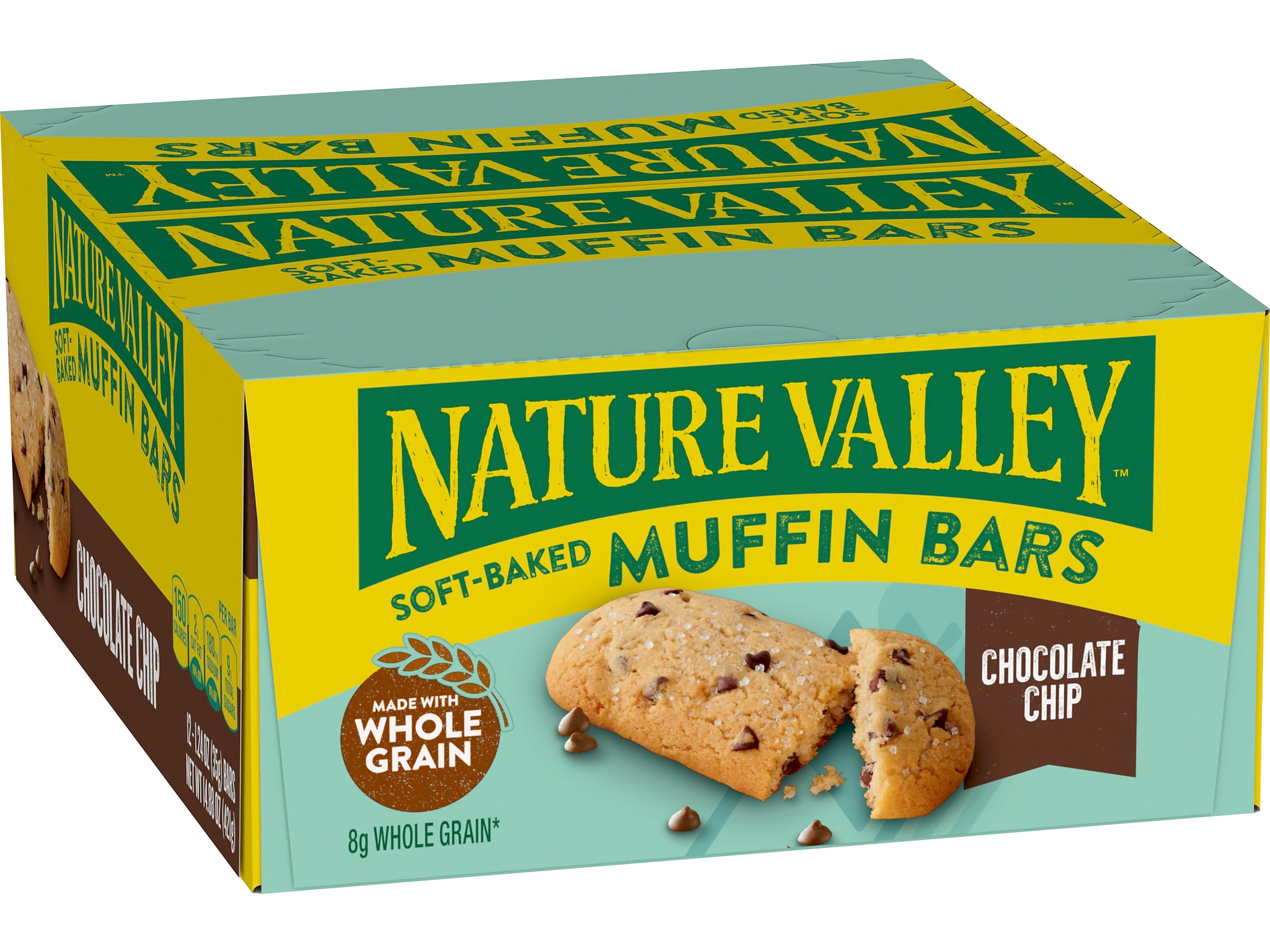 Nature Valley Chocolate Chip Soft-Baked Muffin Bar, 1.24 oz., Dozen