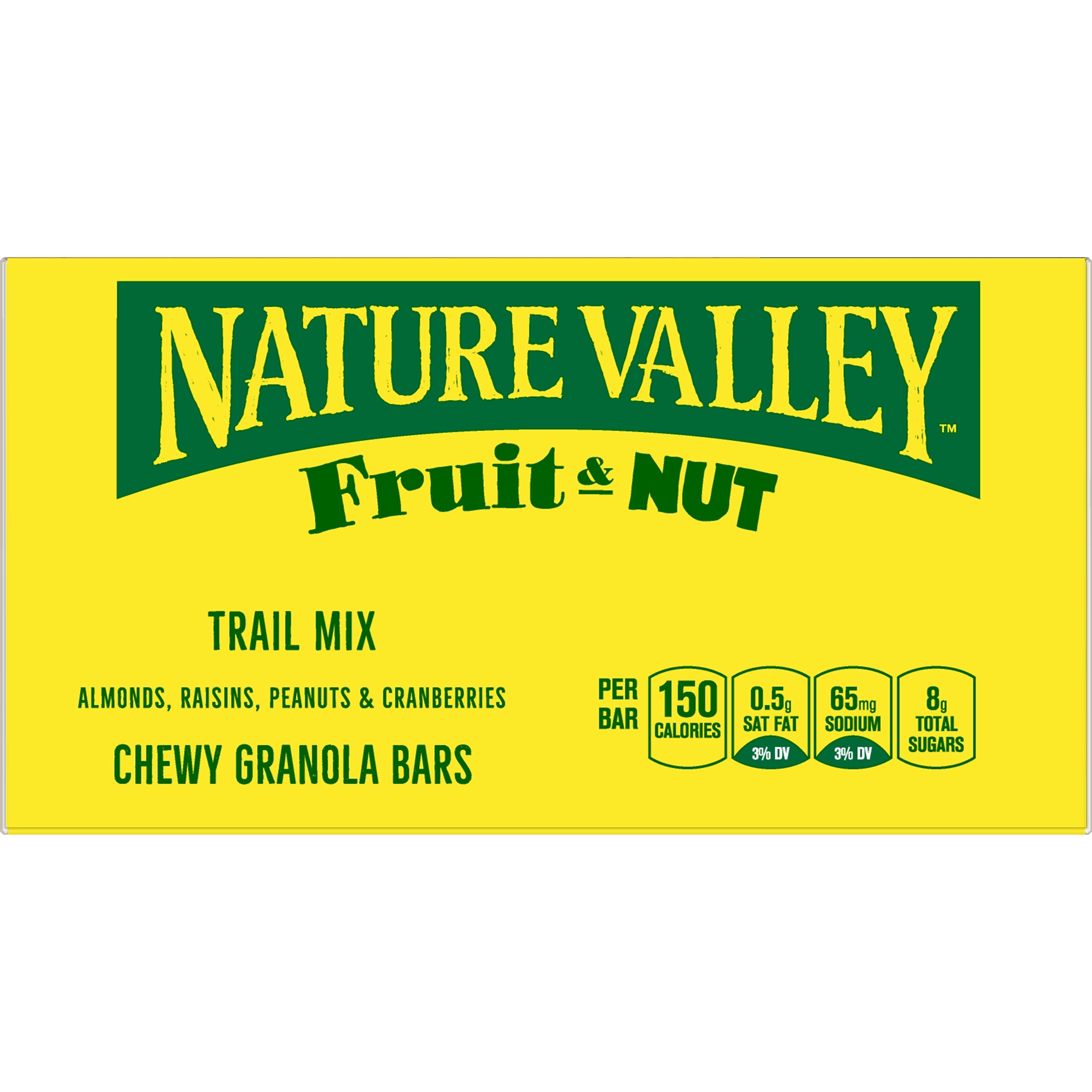 Nature Valley Fruit & Nut Nutrition Bar, 16 Bars/Box