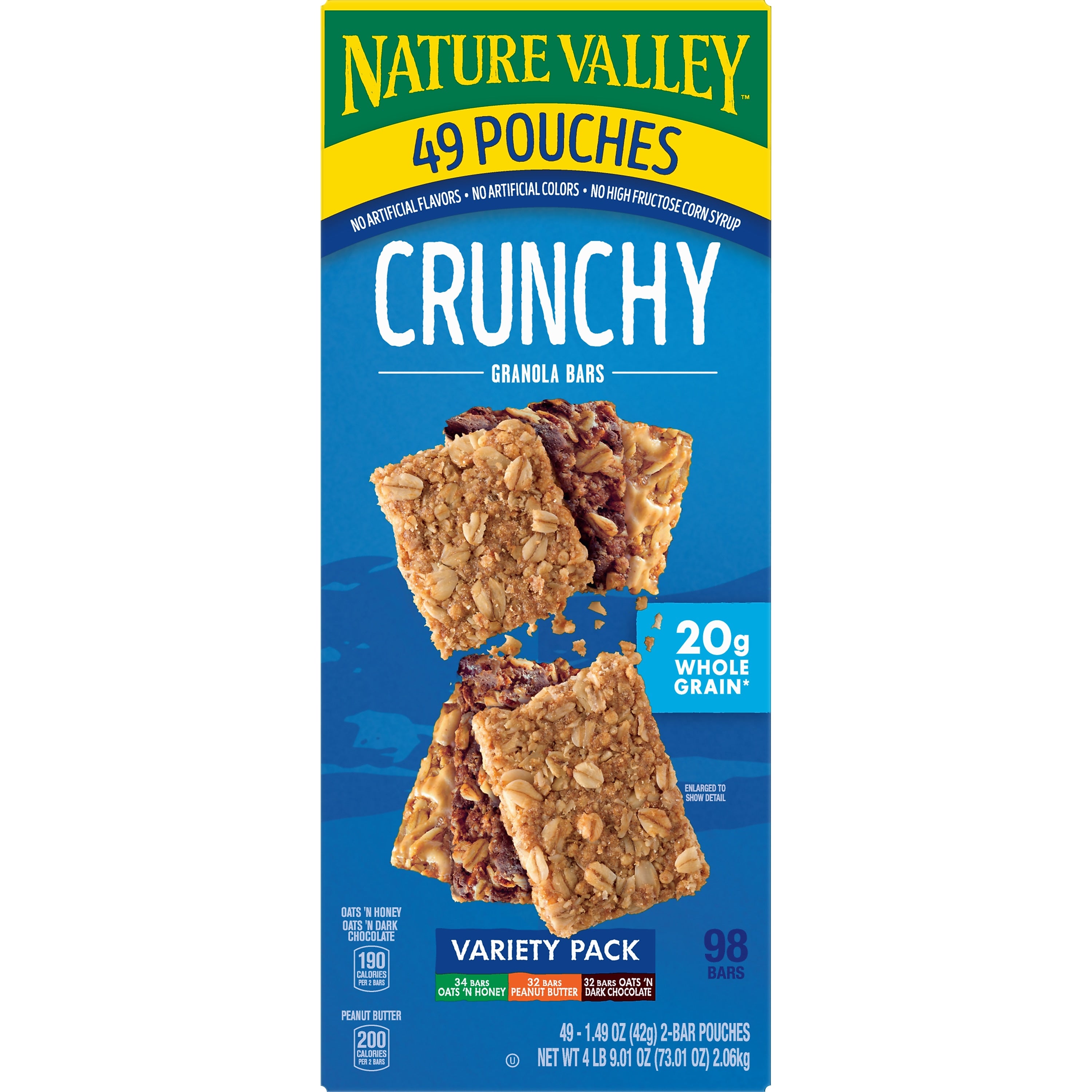 Nature Valley Nut Bar Variety Pack, 1.5 oz., 49 Bars/Box