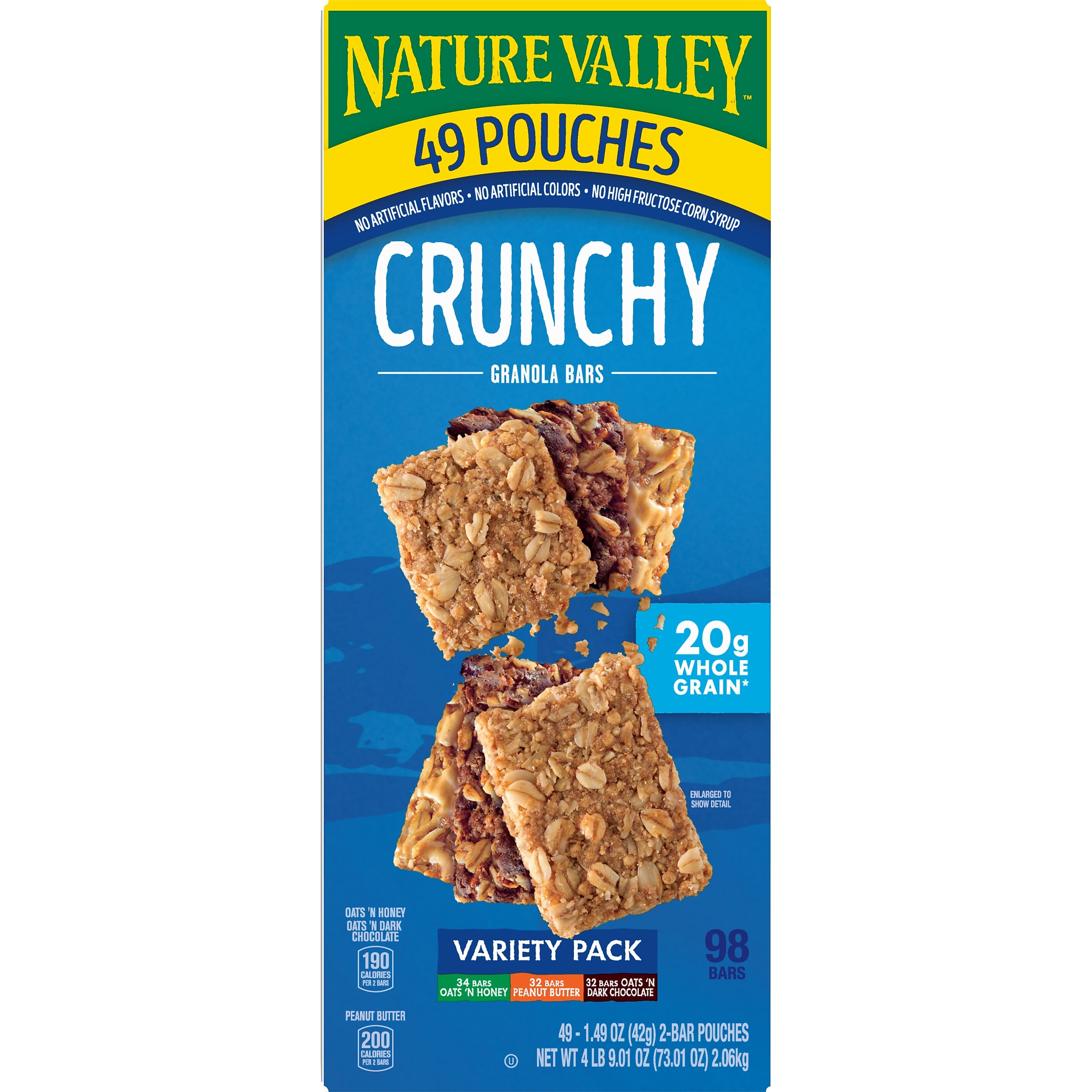 Nature Valley Nut Bar Variety Pack, 1.5 oz., 49 Bars/Box