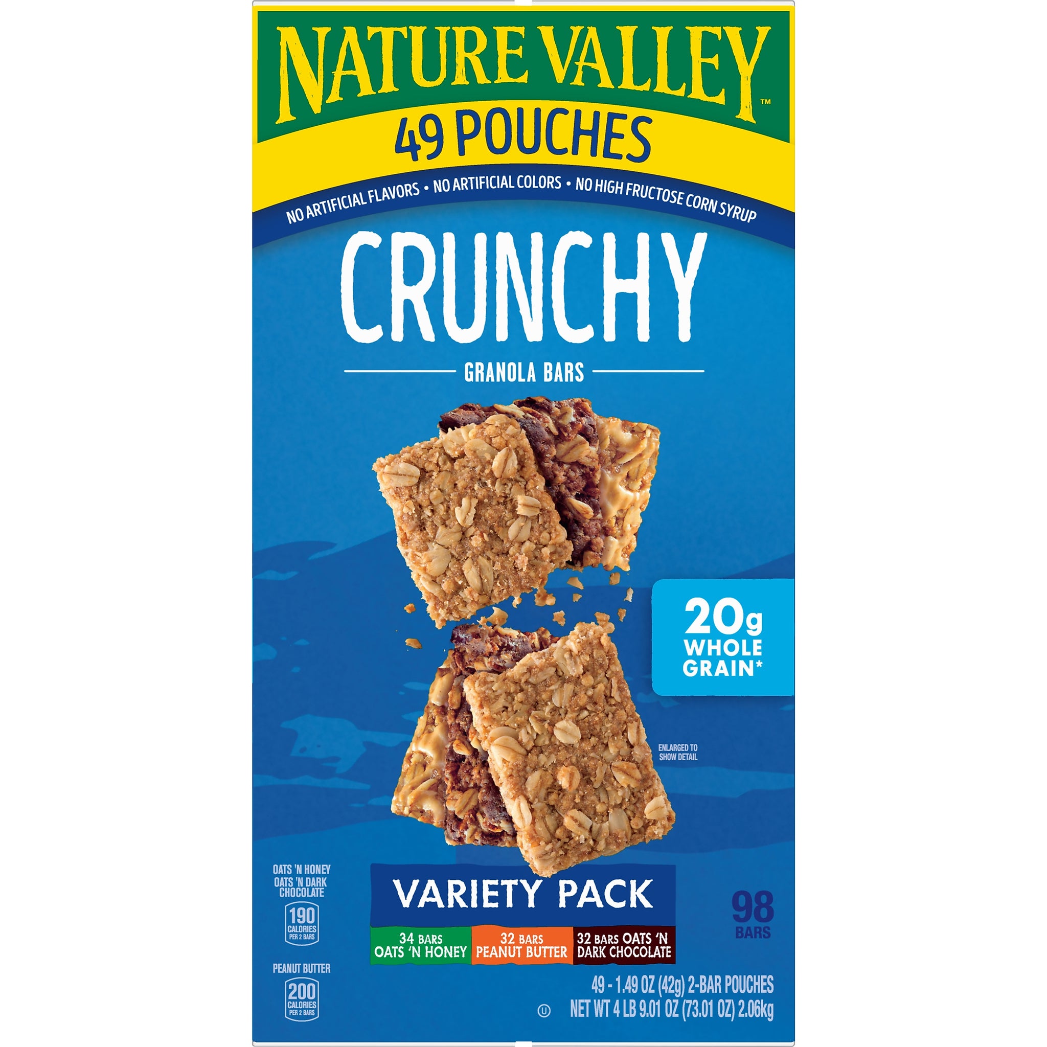 Nature Valley Nut Bar Variety Pack, 1.5 oz., 49 Bars/Box