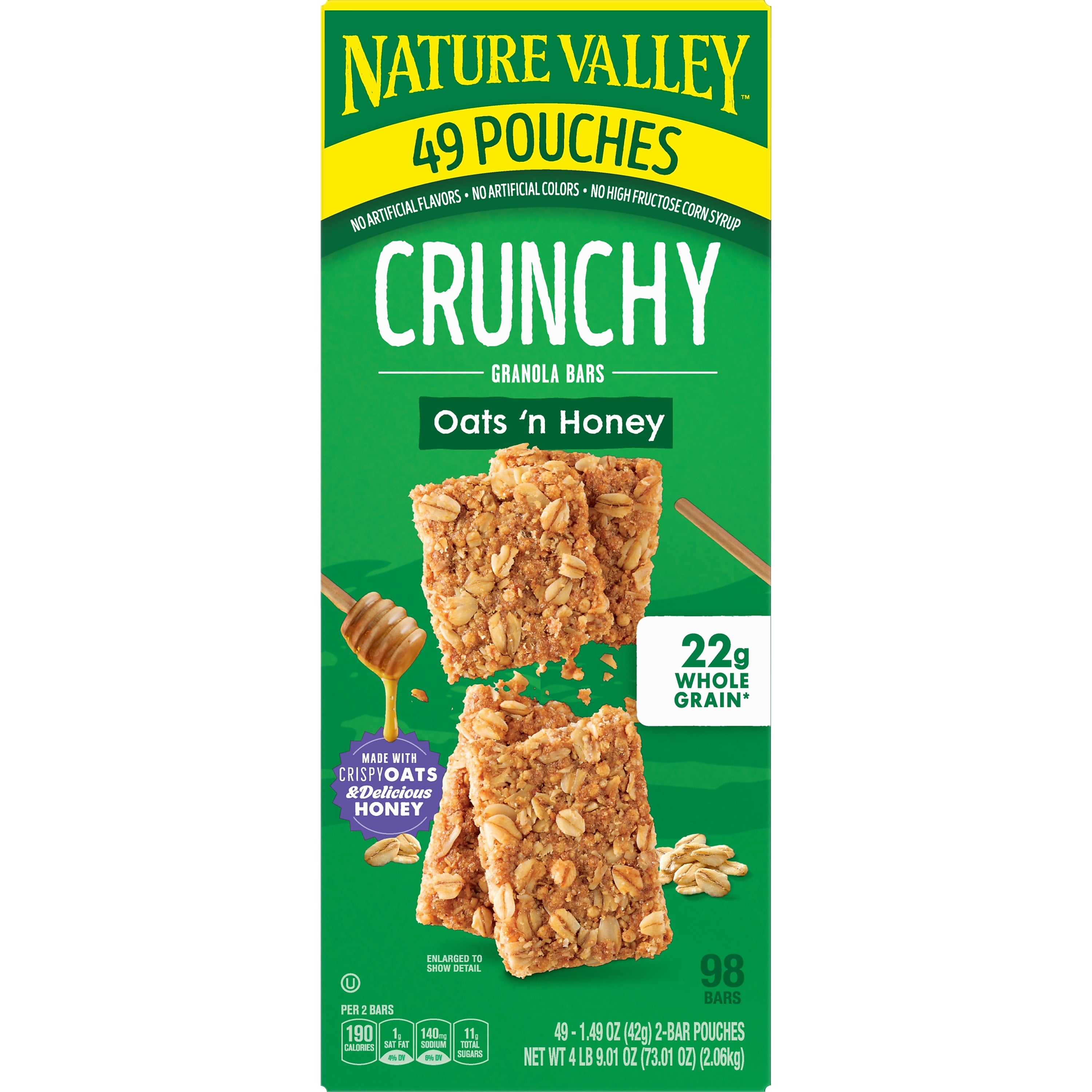 Nature Valley Oats & Honey Granola Bar, 1.49 oz., 49 Bars/Box