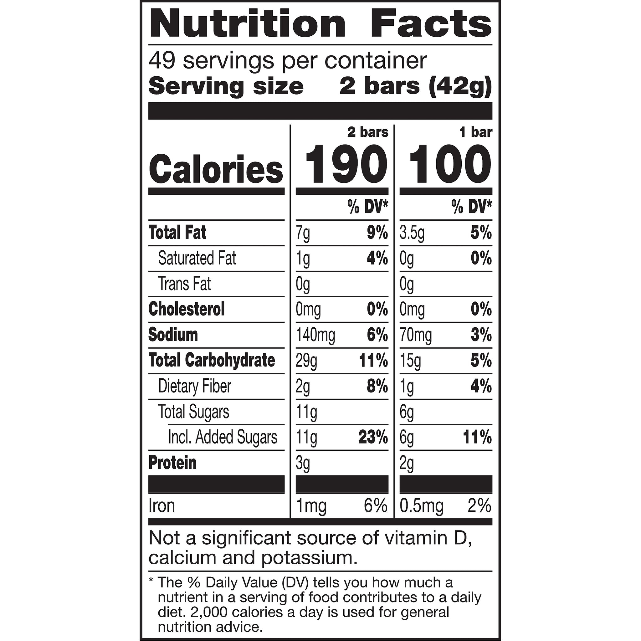 Nature Valley Oats & Honey Granola Bar, 1.49 oz., 49 Bars/Box