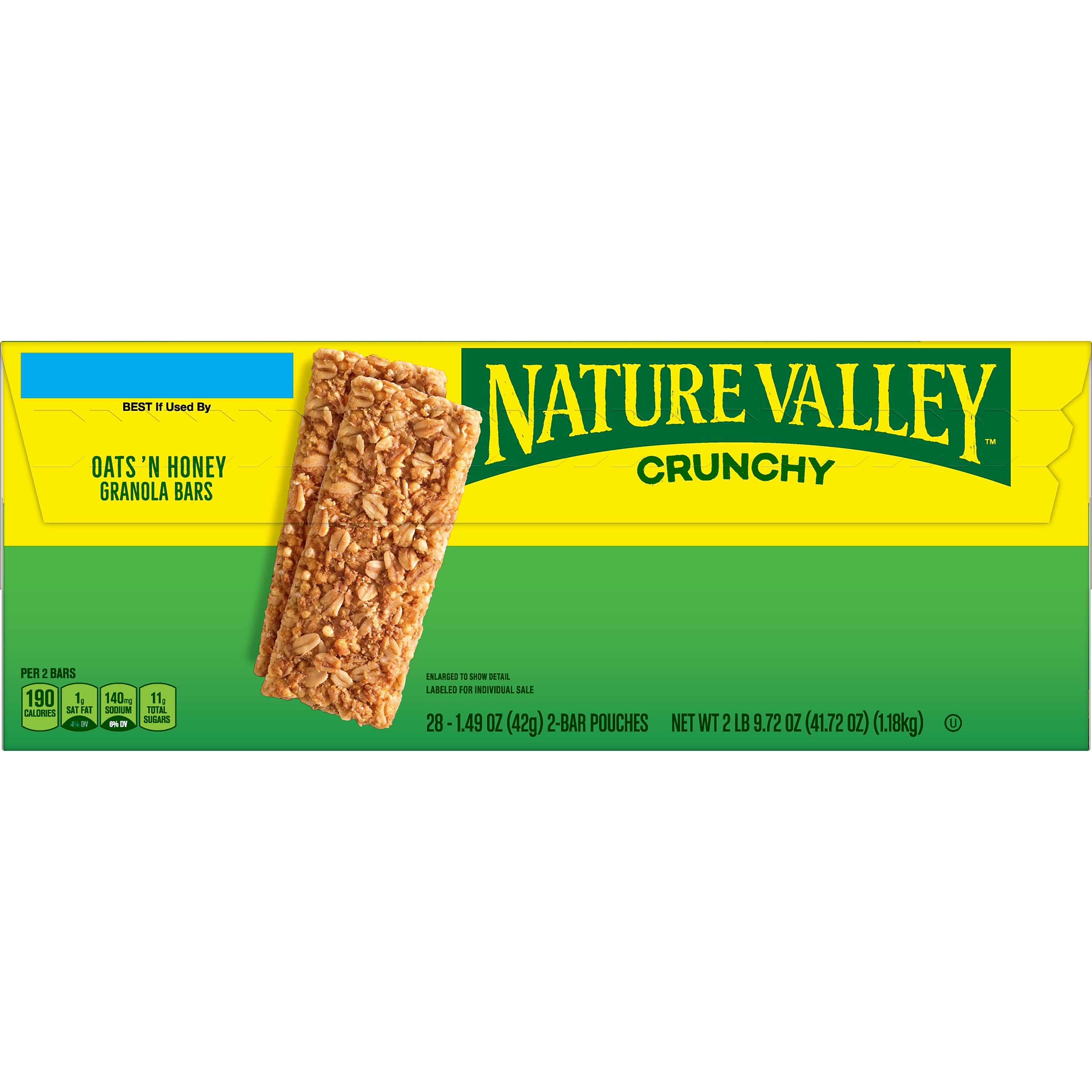 Nature Valley Oats & Honey Granola Bar, 28 Bars/Box