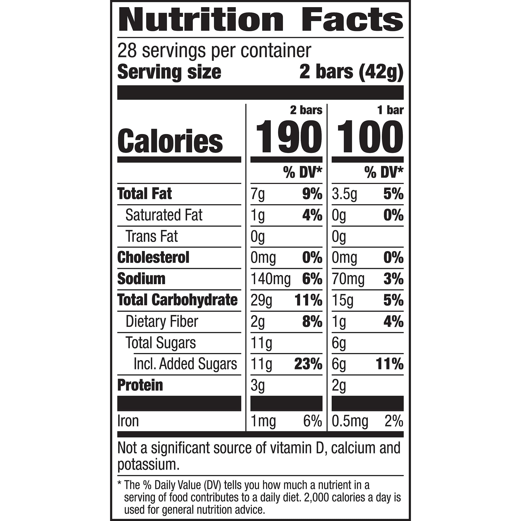 Nature Valley Oats & Honey Granola Bar, 28 Bars/Box