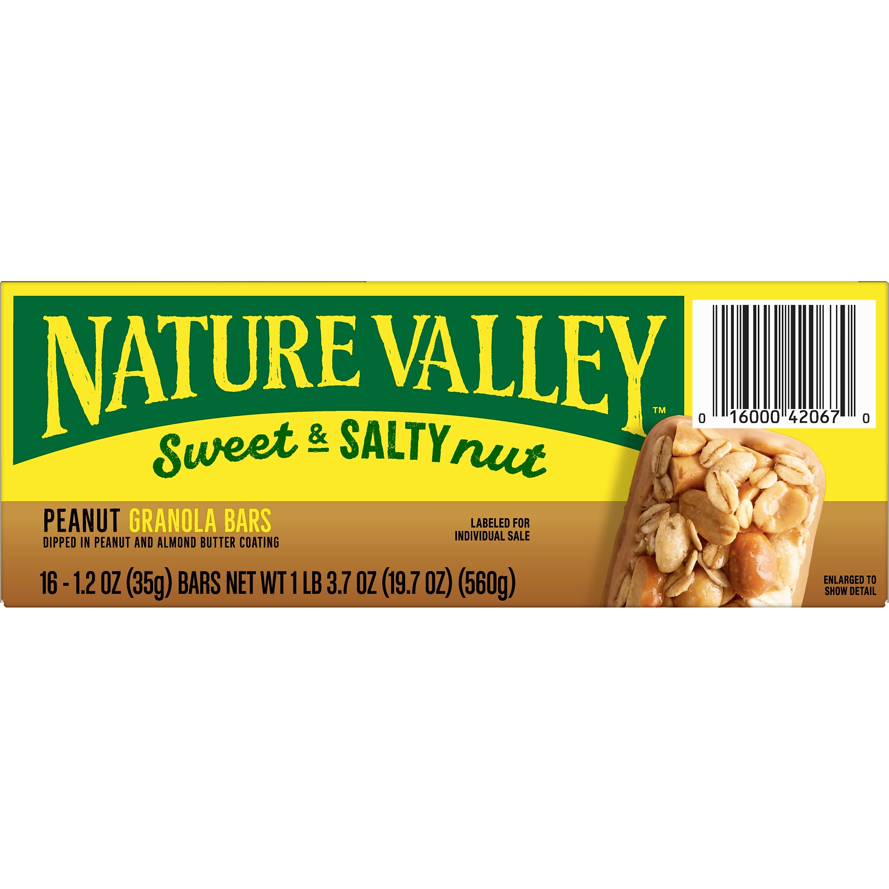 Nature Valley Sweet & Salty Peanut Nut Bar, 16 Bars/Box