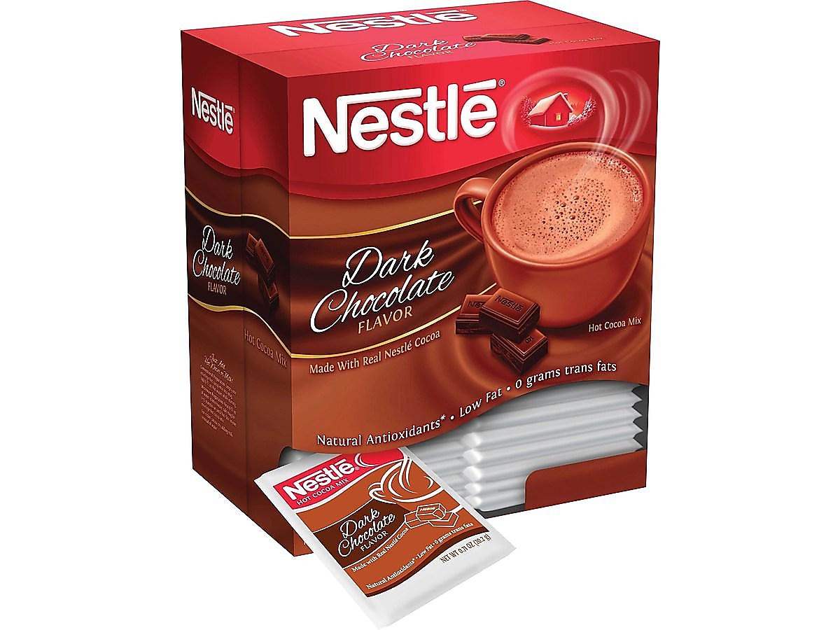 Nestle Dark Chocolate Hot Cocoa, 0.71 oz., 50/Box