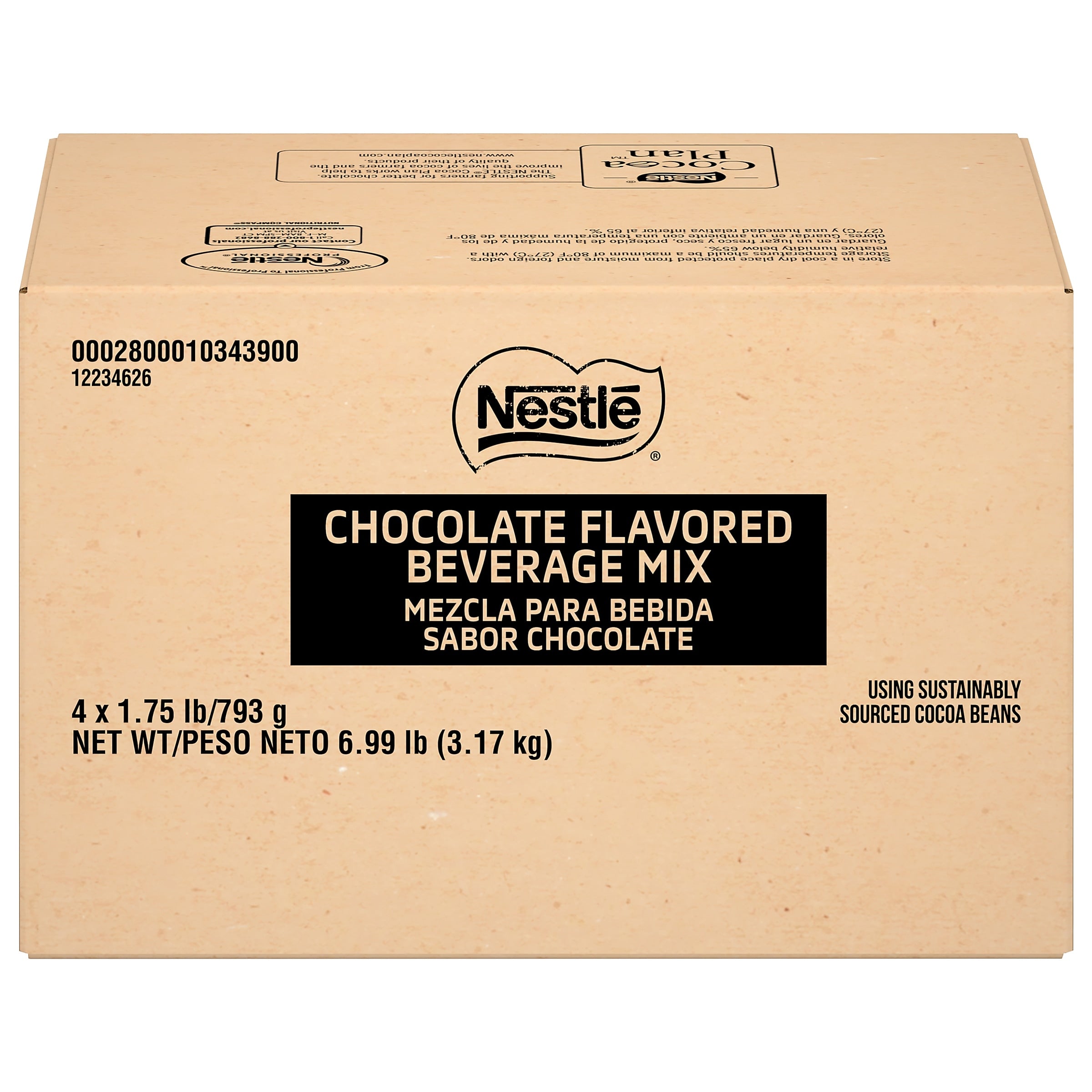 Nestle Milano Rich Chocolate Hot Cocoa, 28 oz., 4/Carton