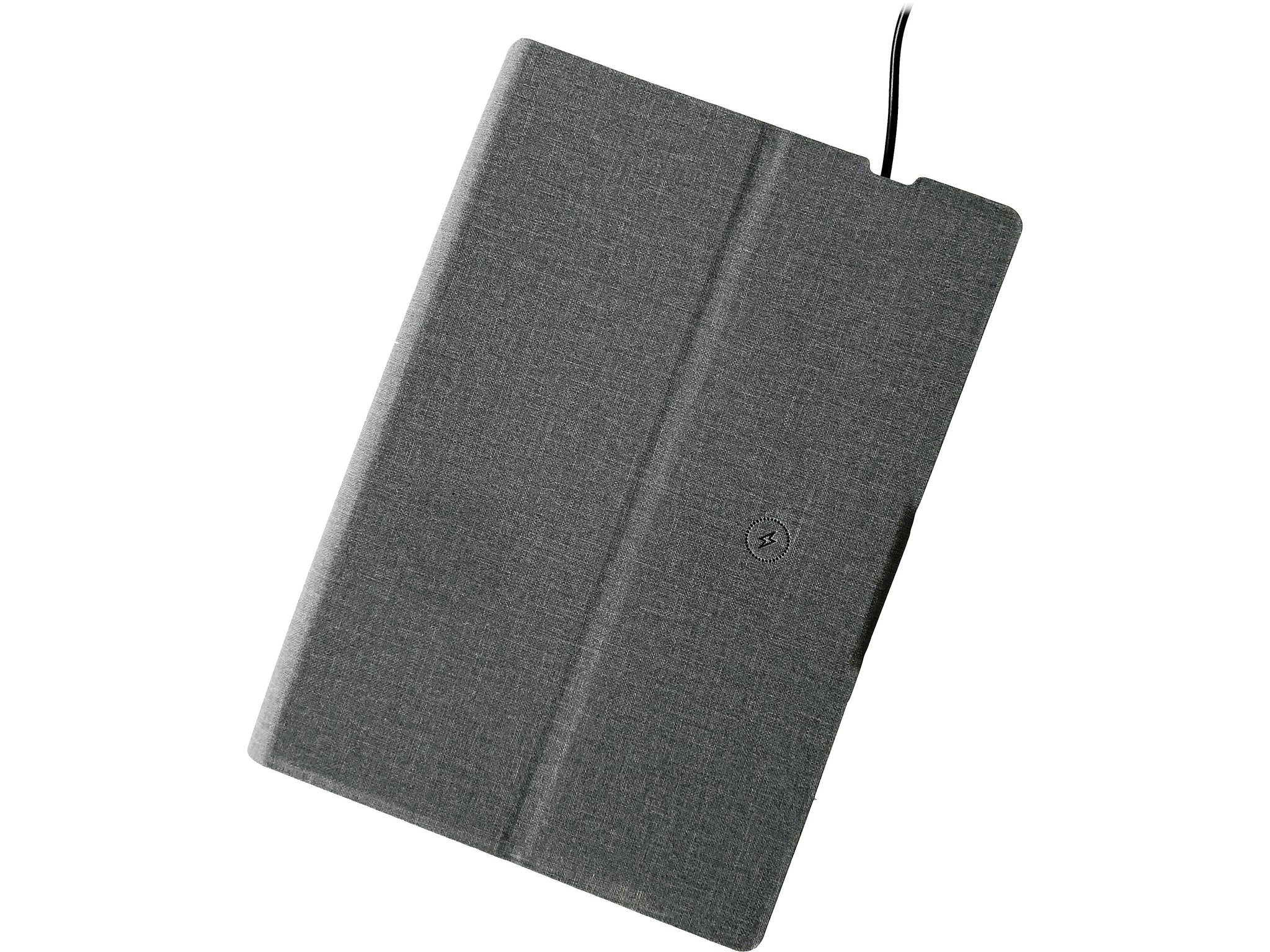 Nicci Wireless Charging Notebook, Gray