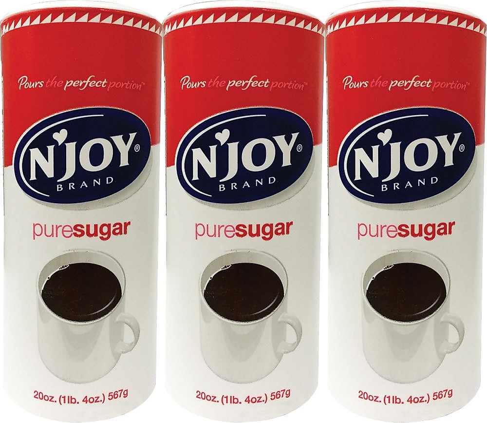 N'Joy Sugar, 3 Canisters/Pack