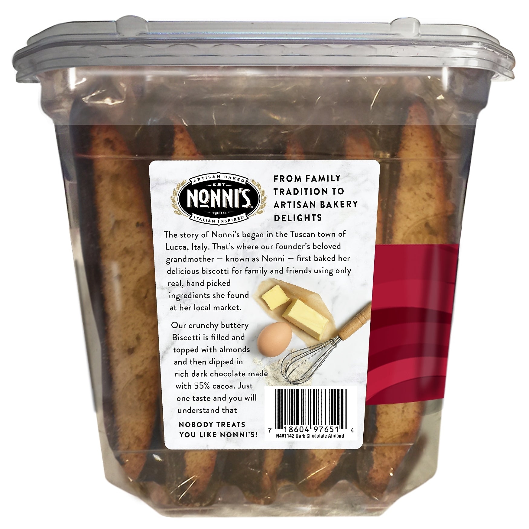 Nonni's Dark Chocolate Biscotti, 21.5 oz.,